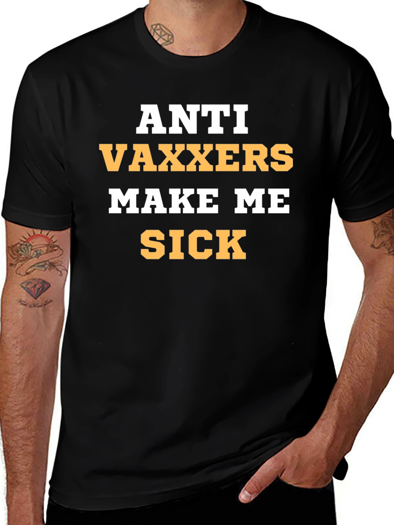 Anti Vaxxers Make Me Sick Graphic Tee