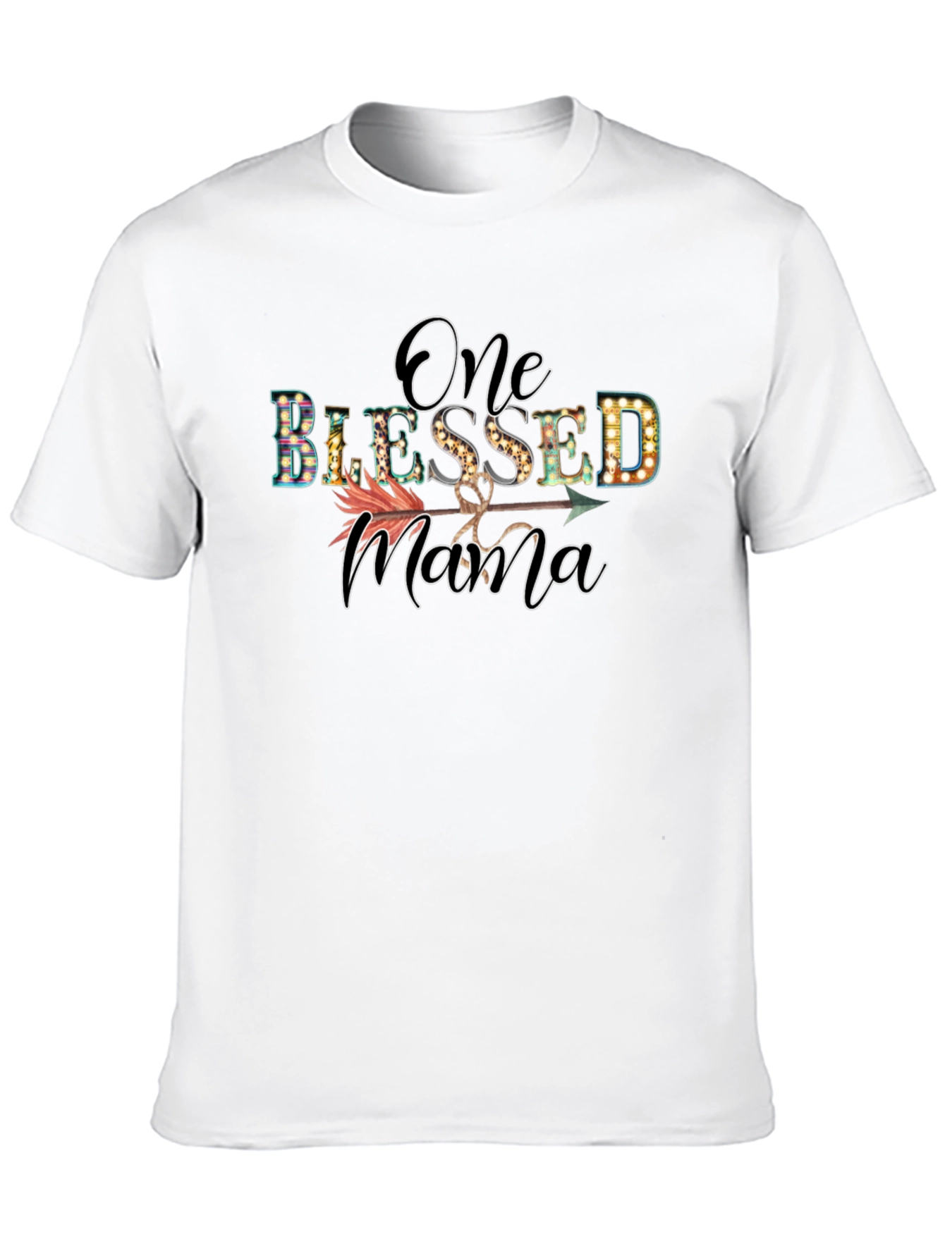 One Blessed Mama Graphic Tee - Black