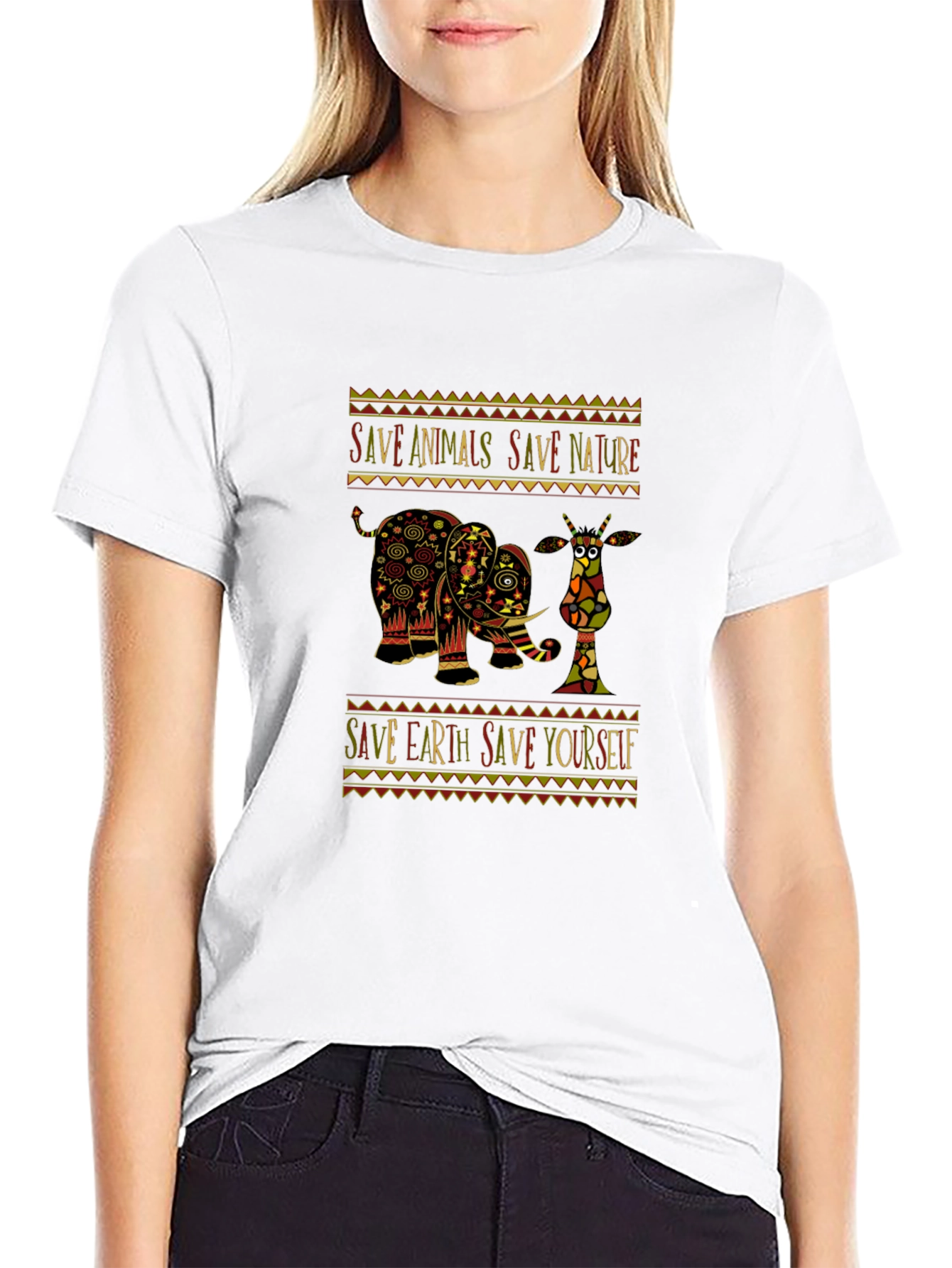 Save Animals Save Nature Graphic Tee