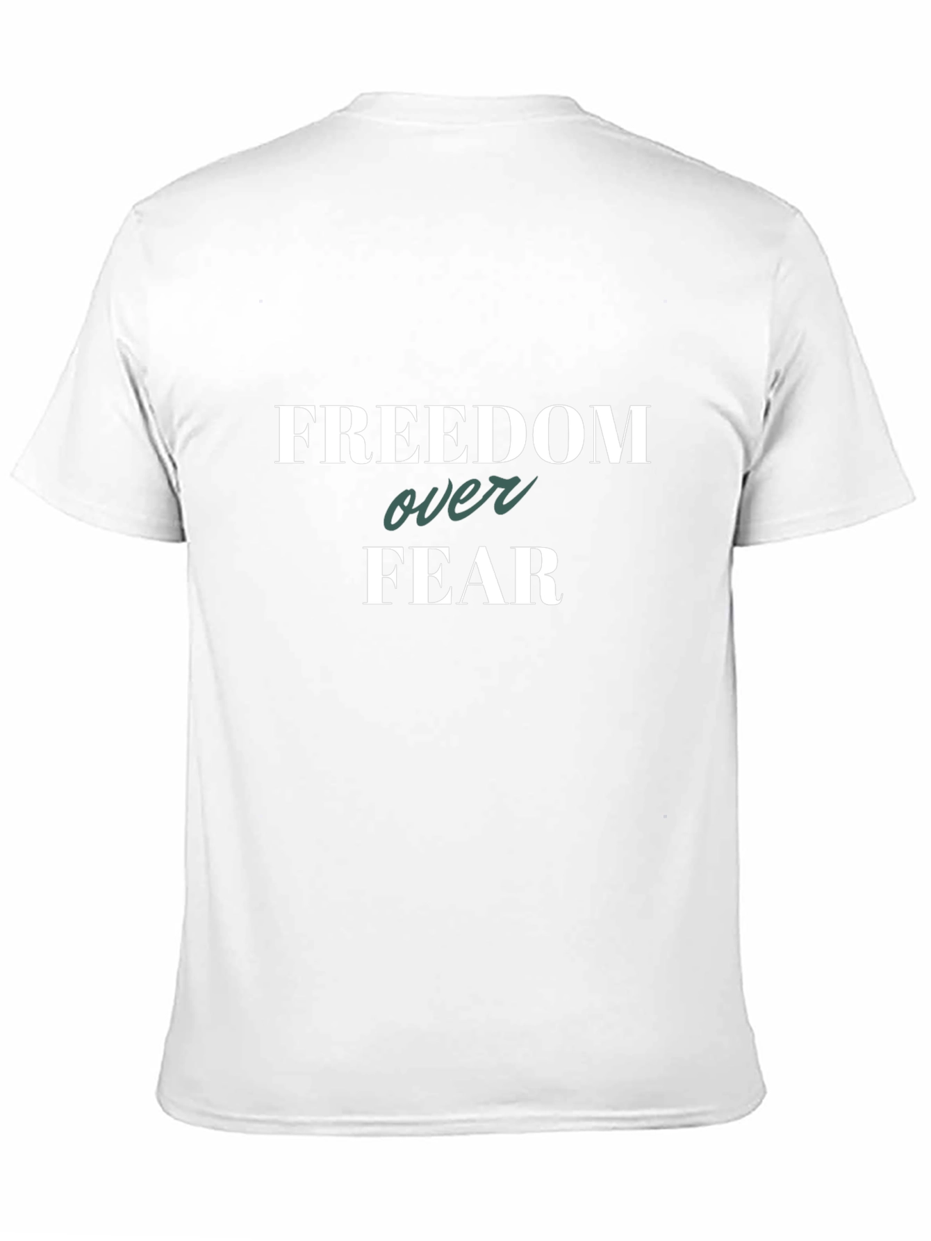 Freedom Over Fear Graphic Black T-Shirt