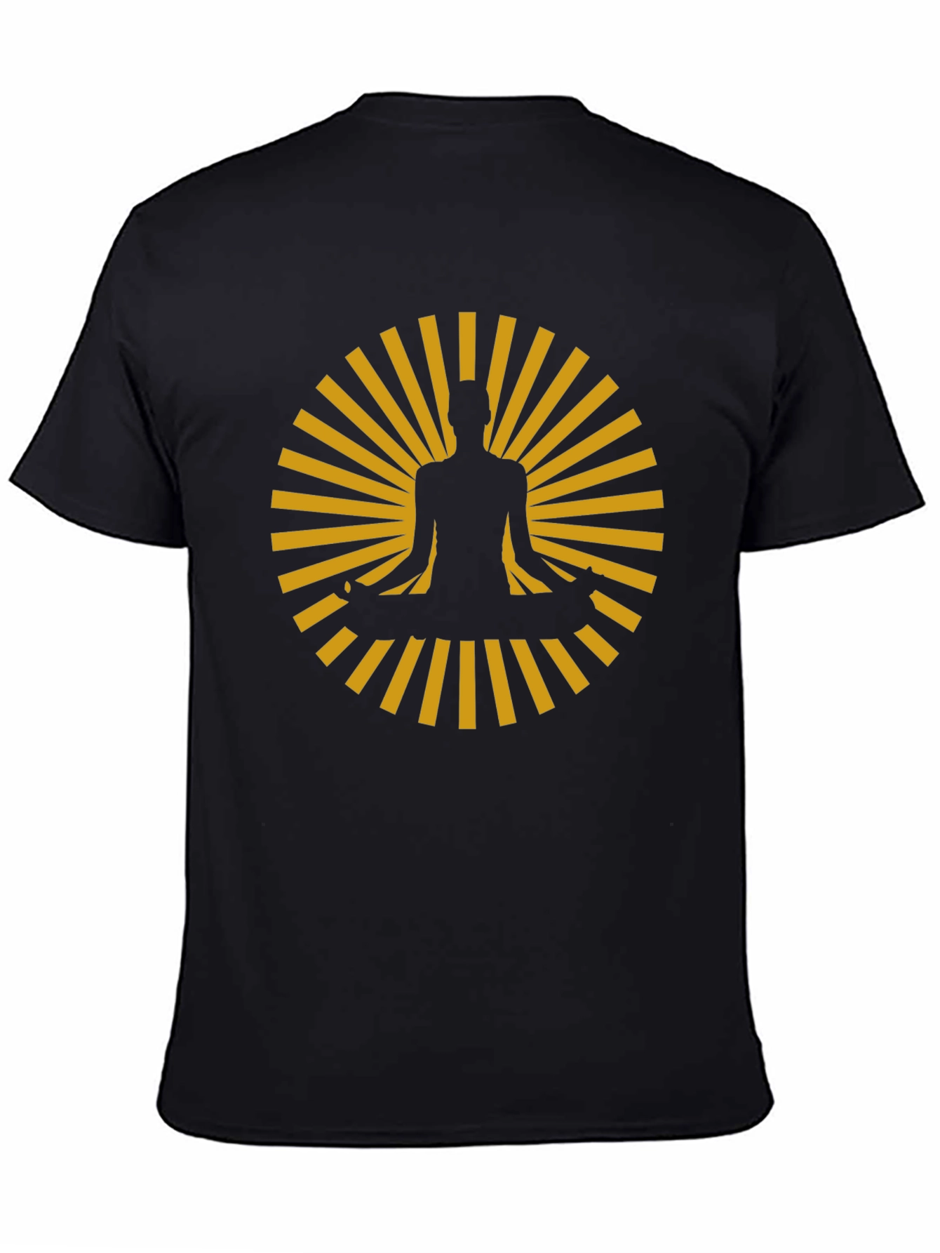 Yoga Meditation Black Graphic Tee