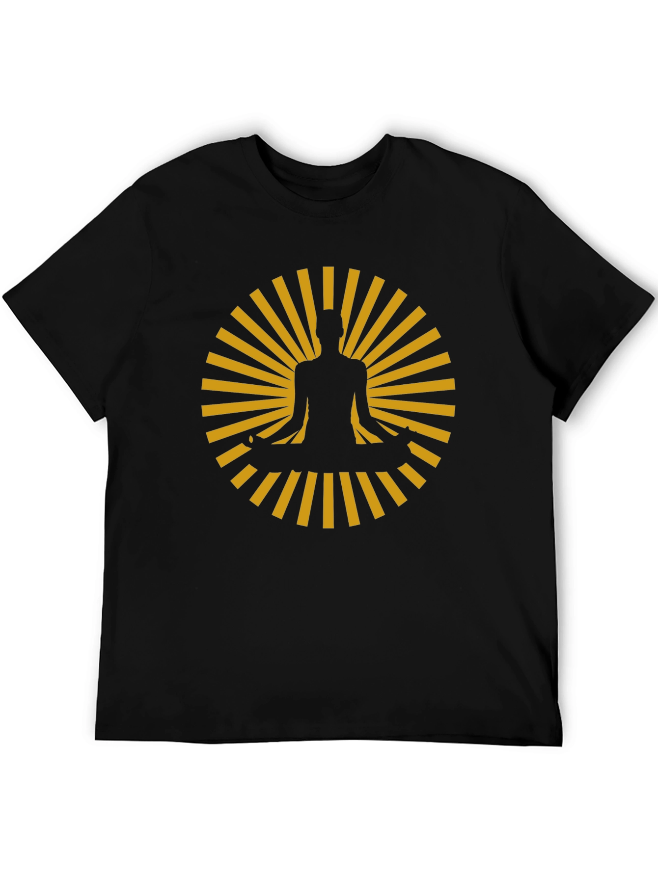 Yoga Meditation Black Graphic Tee