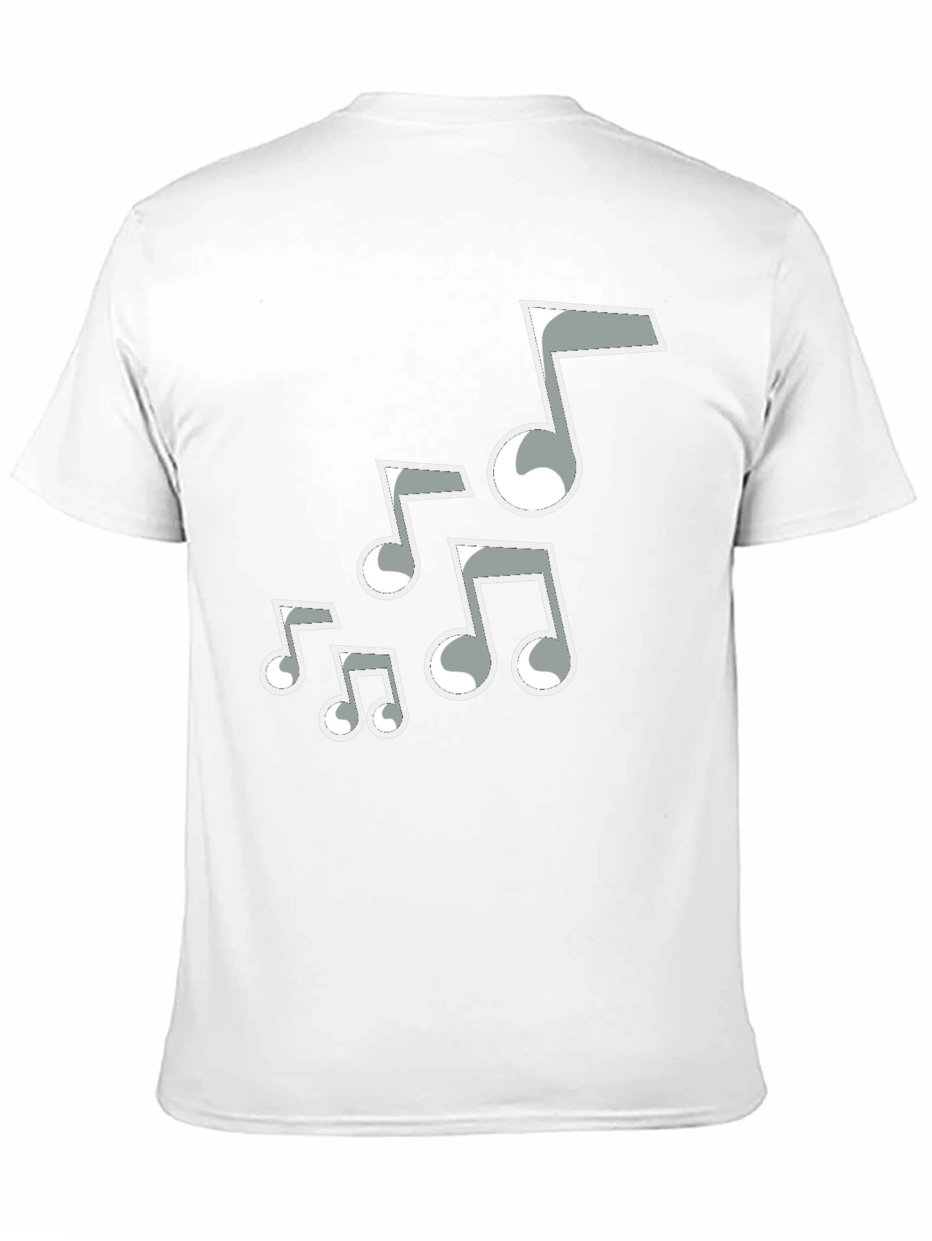 Music Note T-Shirt - Casual Black Tee