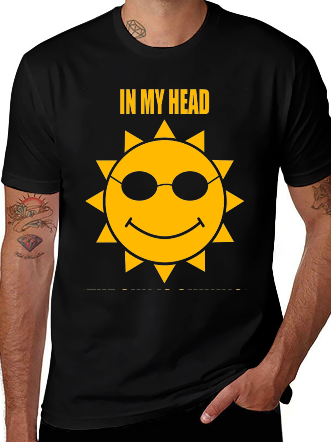 Head In The Clouds T-Shirt - Cool Sun Design