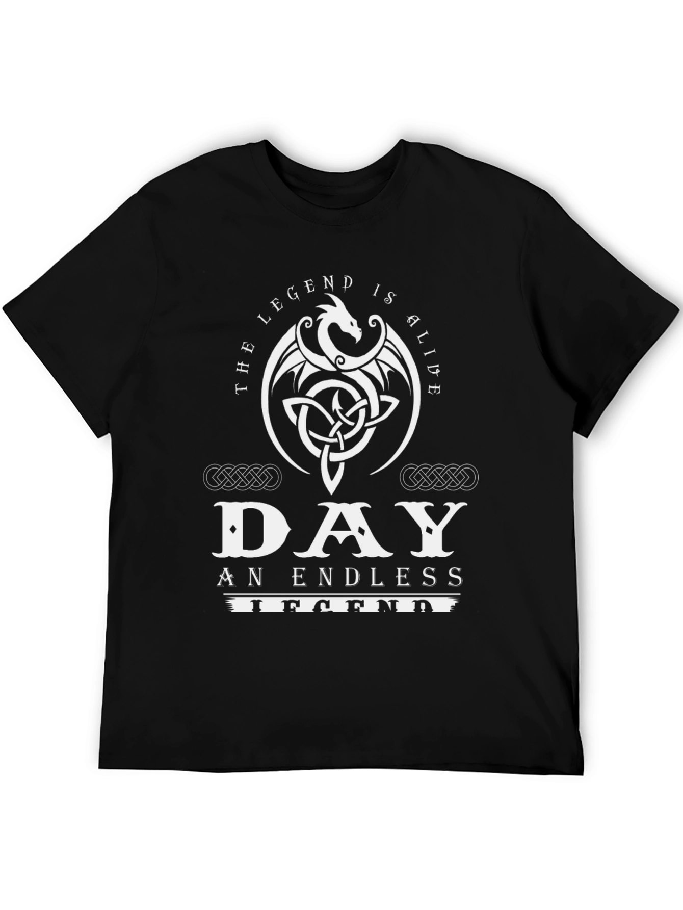 Legend Is Alive Dragon Graphic T-Shirt