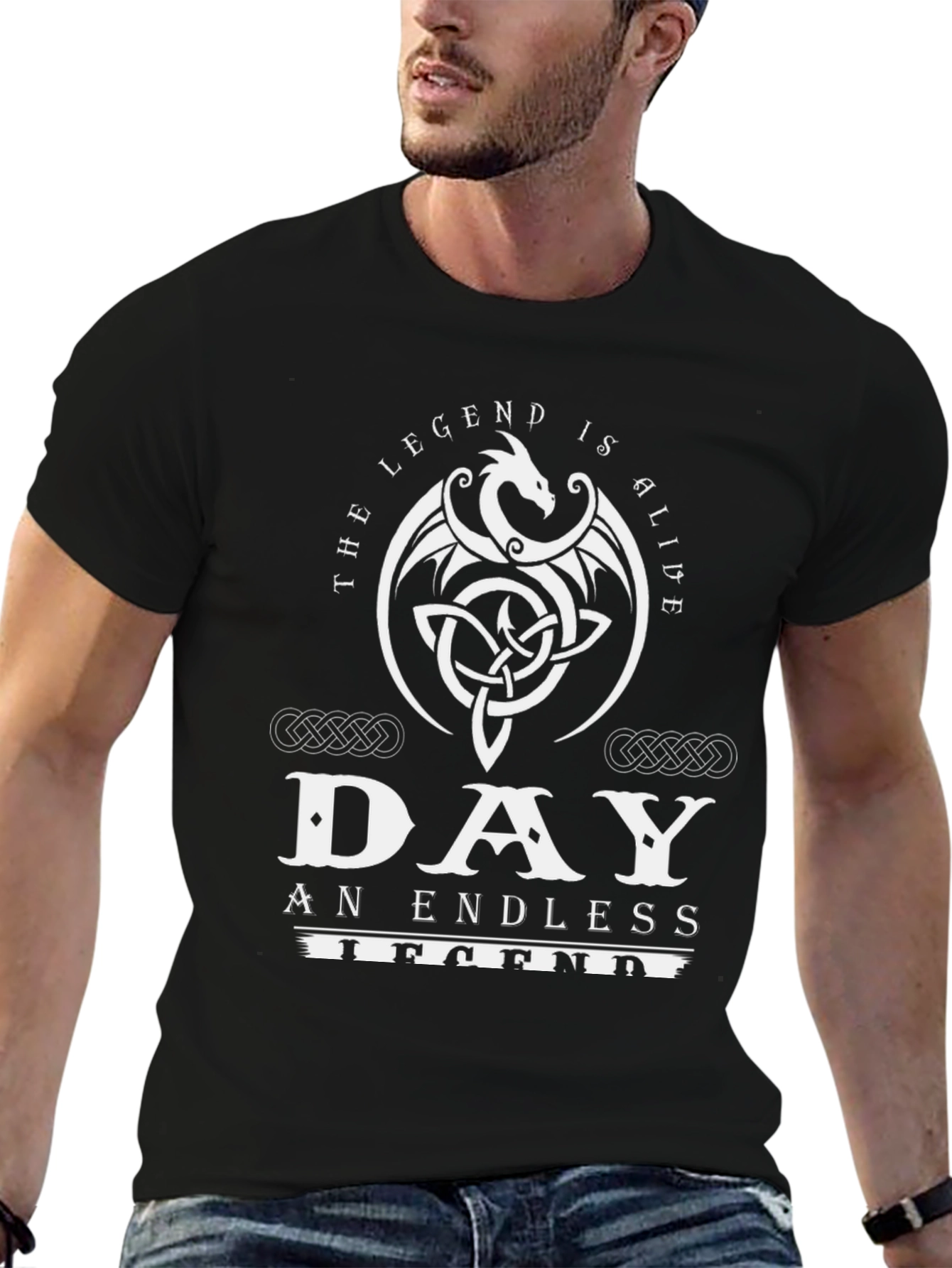 Legend Is Alive Dragon Graphic T-Shirt