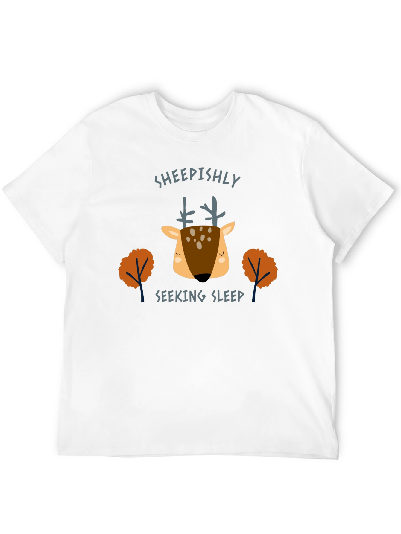 Sheepishly Seeking Sleep Deer Graphic Tee