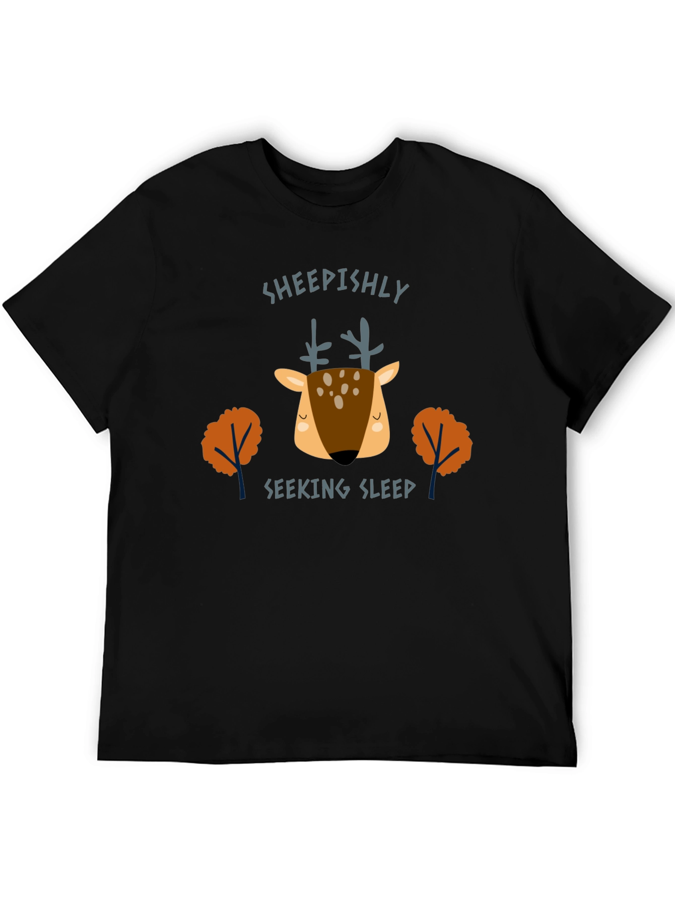 Sheepishly Seeking Sleep Deer Graphic Tee