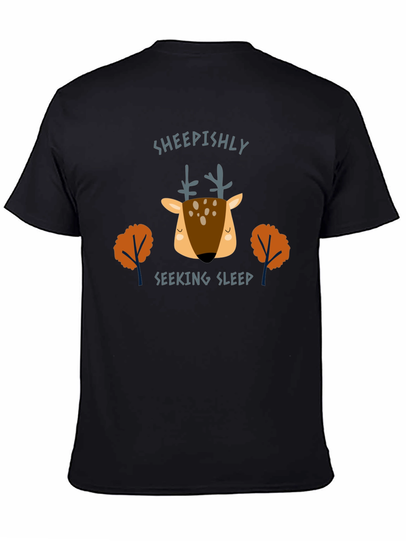 Sheepishly Seeking Sleep Deer Graphic Tee