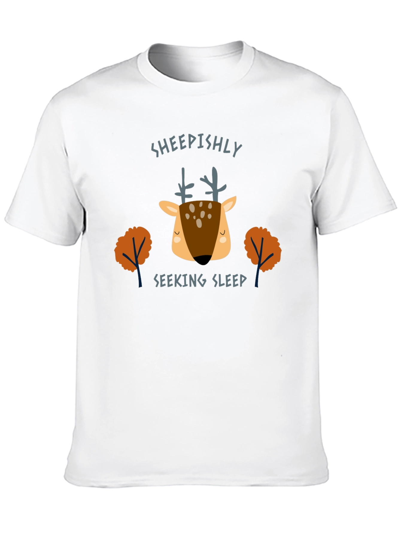 Sheepishly Seeking Sleep Deer Graphic Tee