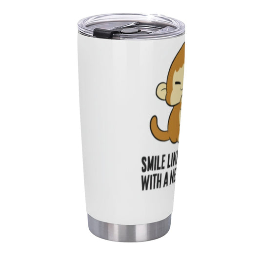 Insulated Beverage Tumbler - Stainless Steel Graphic Design Travel Cup