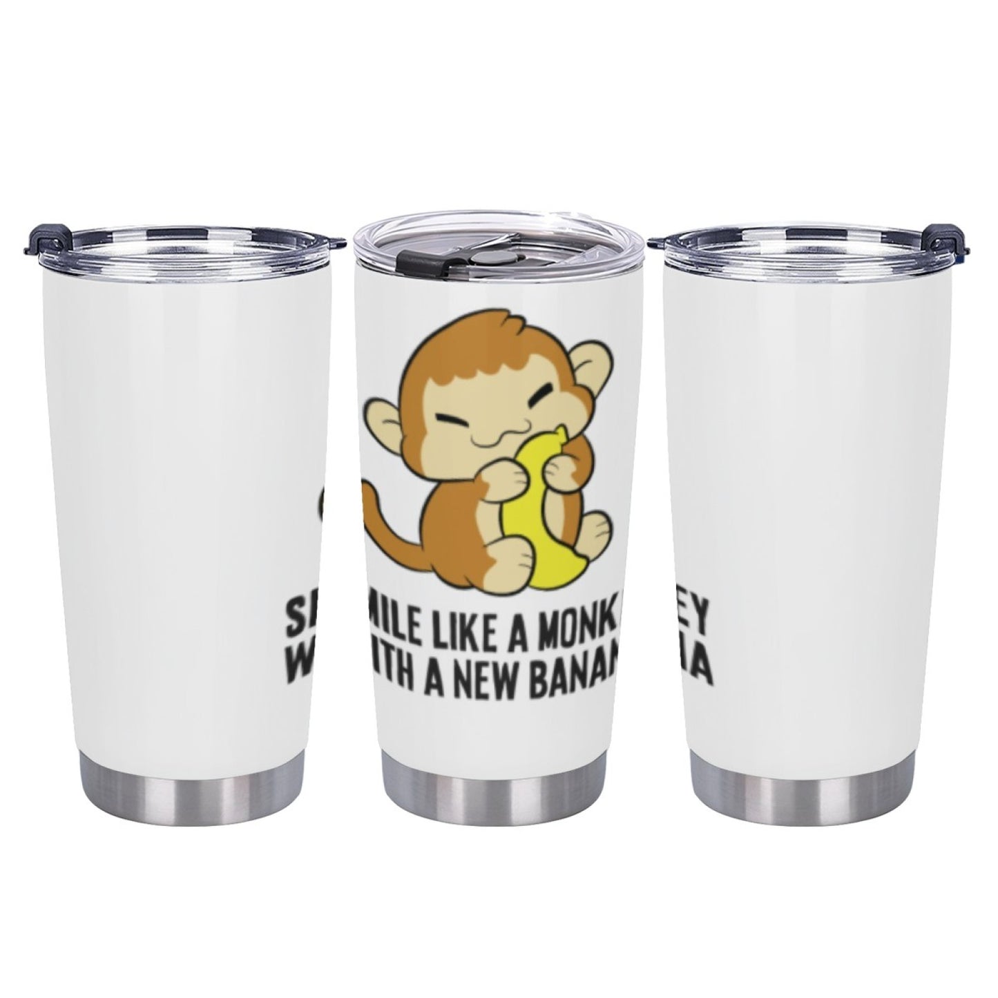 Insulated Beverage Tumbler - Stainless Steel Graphic Design Travel Cup