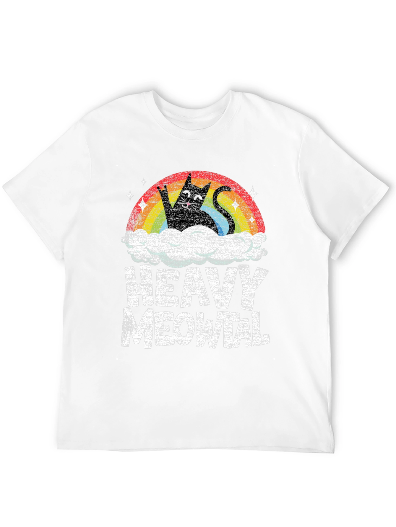 Heavy Meowtal Black T-Shirt