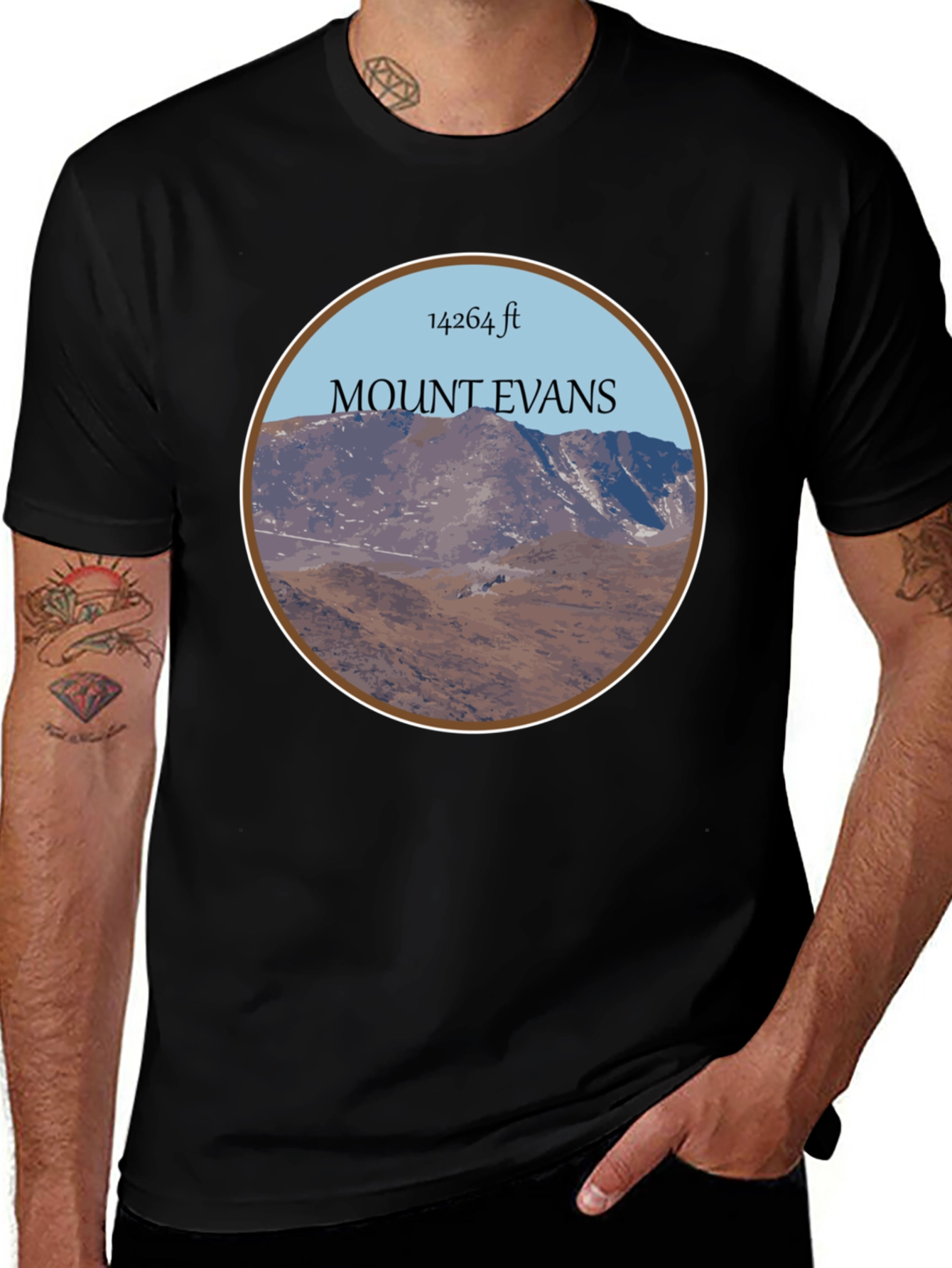 Mount Evans T-Shirt - 14264 ft Elevation