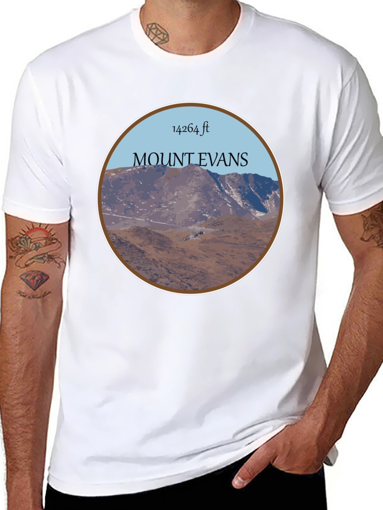 Mount Evans T-Shirt - 14264 ft Elevation