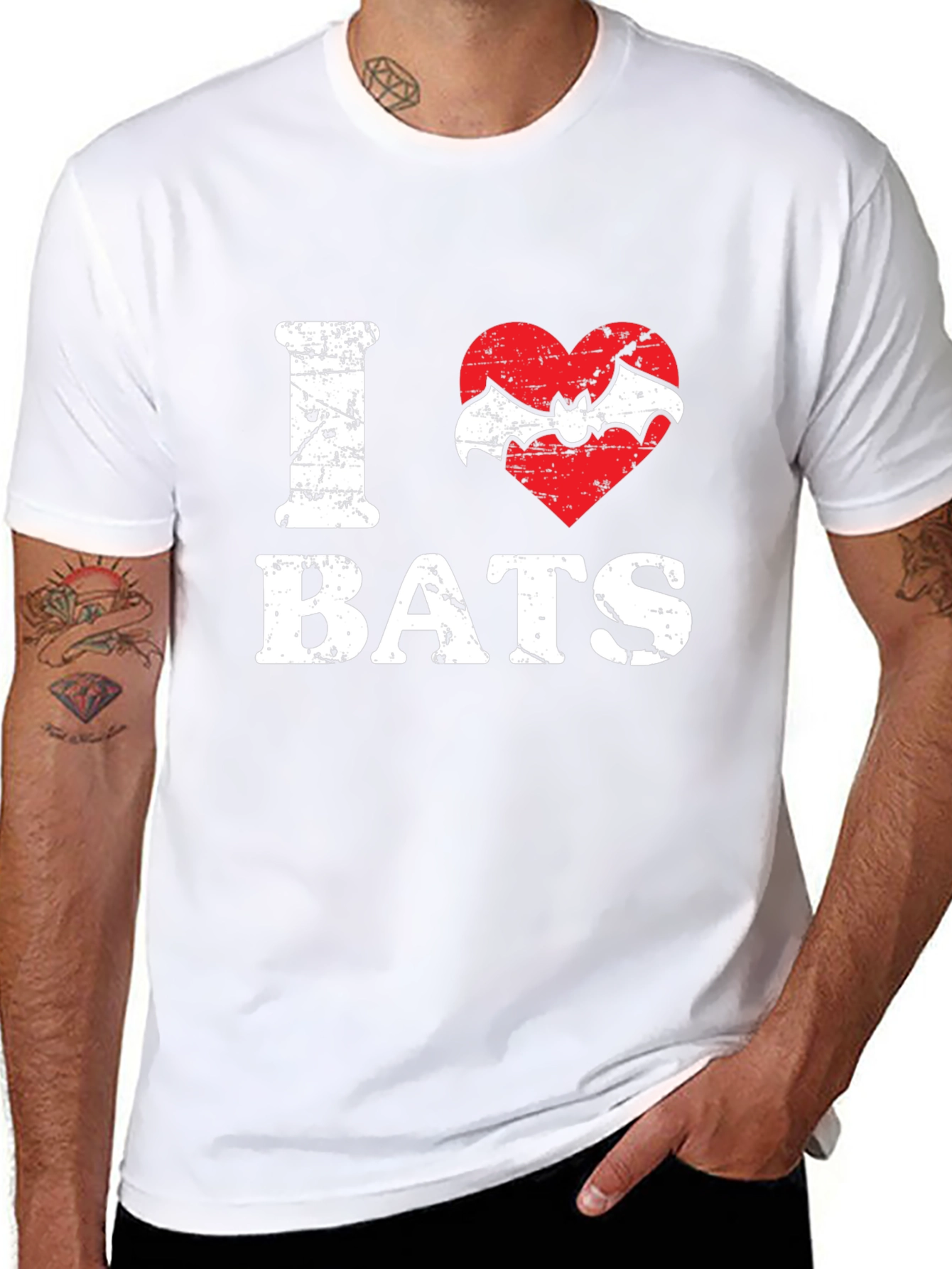 I Heart Bats Graphic T-Shirt