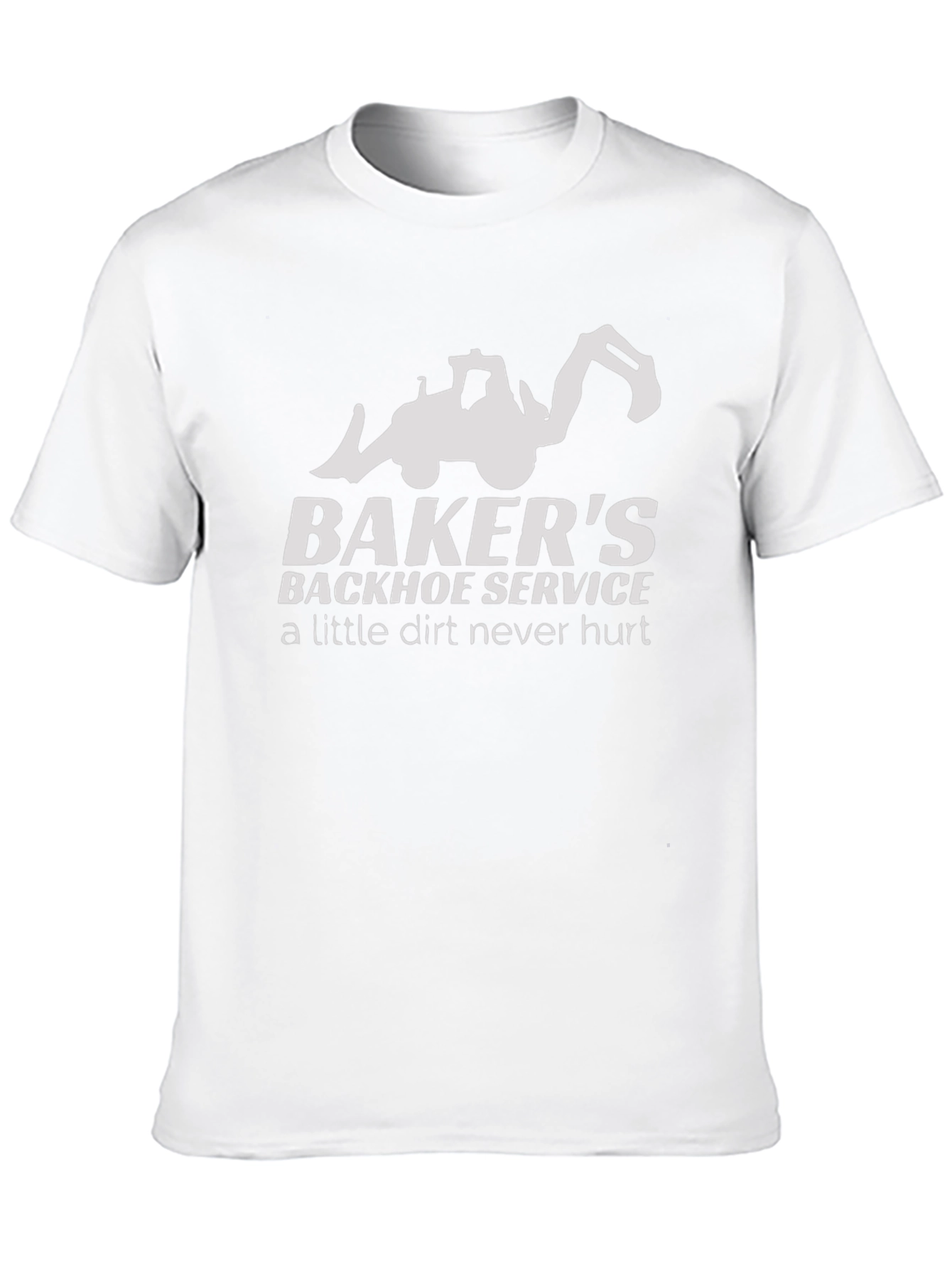 Bakers Backhoe Service T-Shirt - Heavy Equipment Apparel