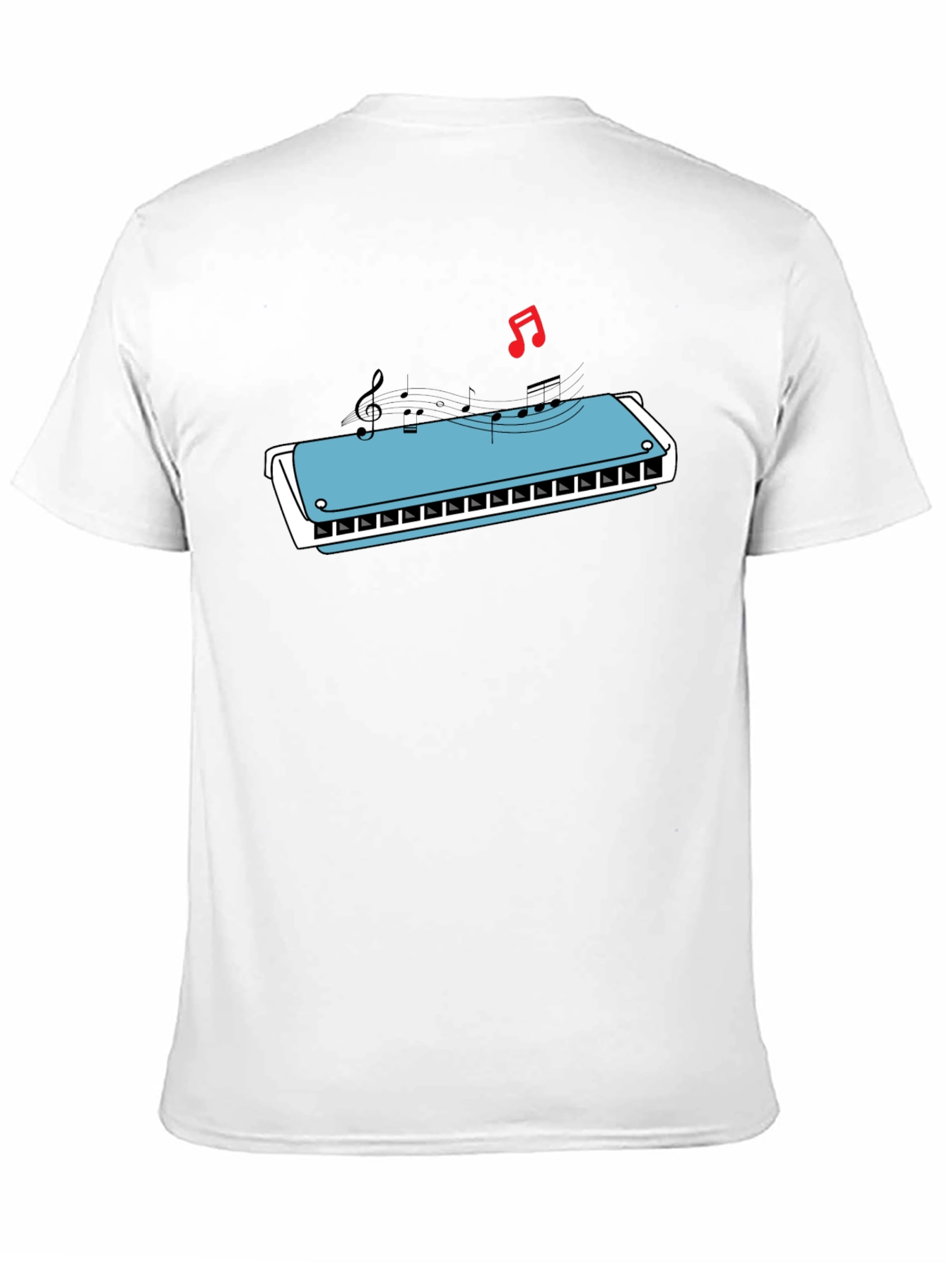 Harmonica Music T-Shirt - Cool Graphic Tee