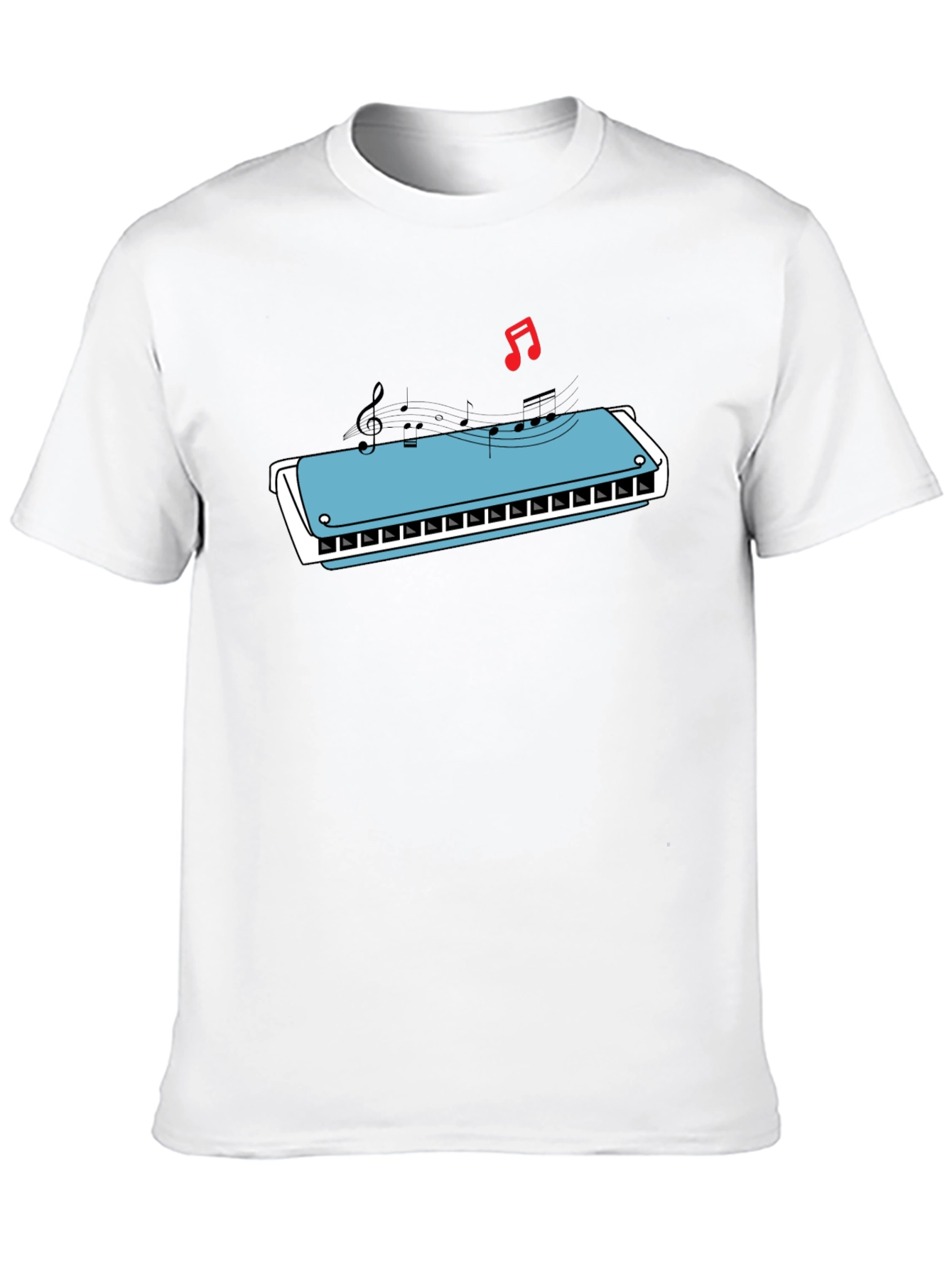 Harmonica Music T-Shirt - Cool Graphic Tee