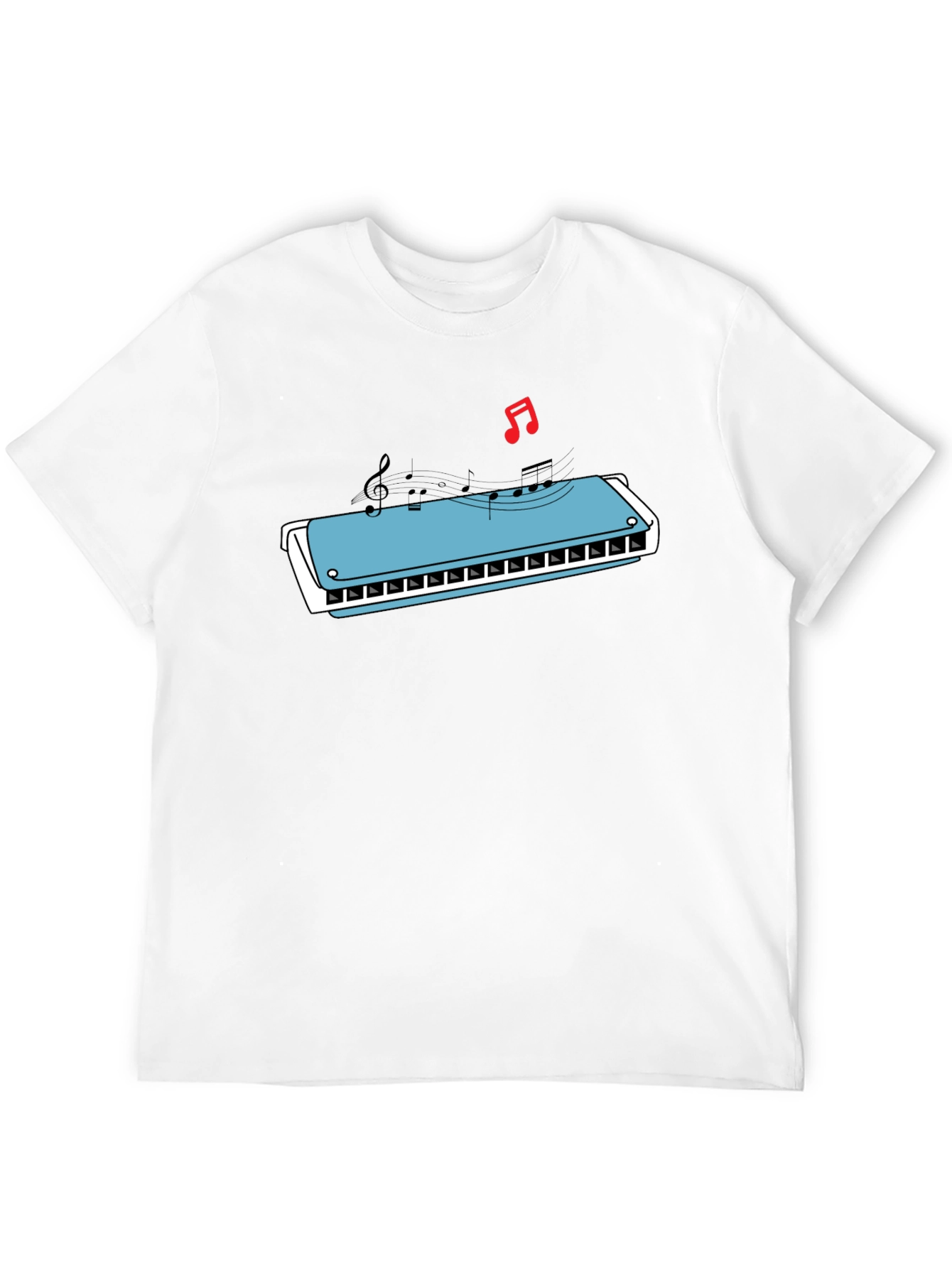 Harmonica Music T-Shirt - Cool Graphic Tee
