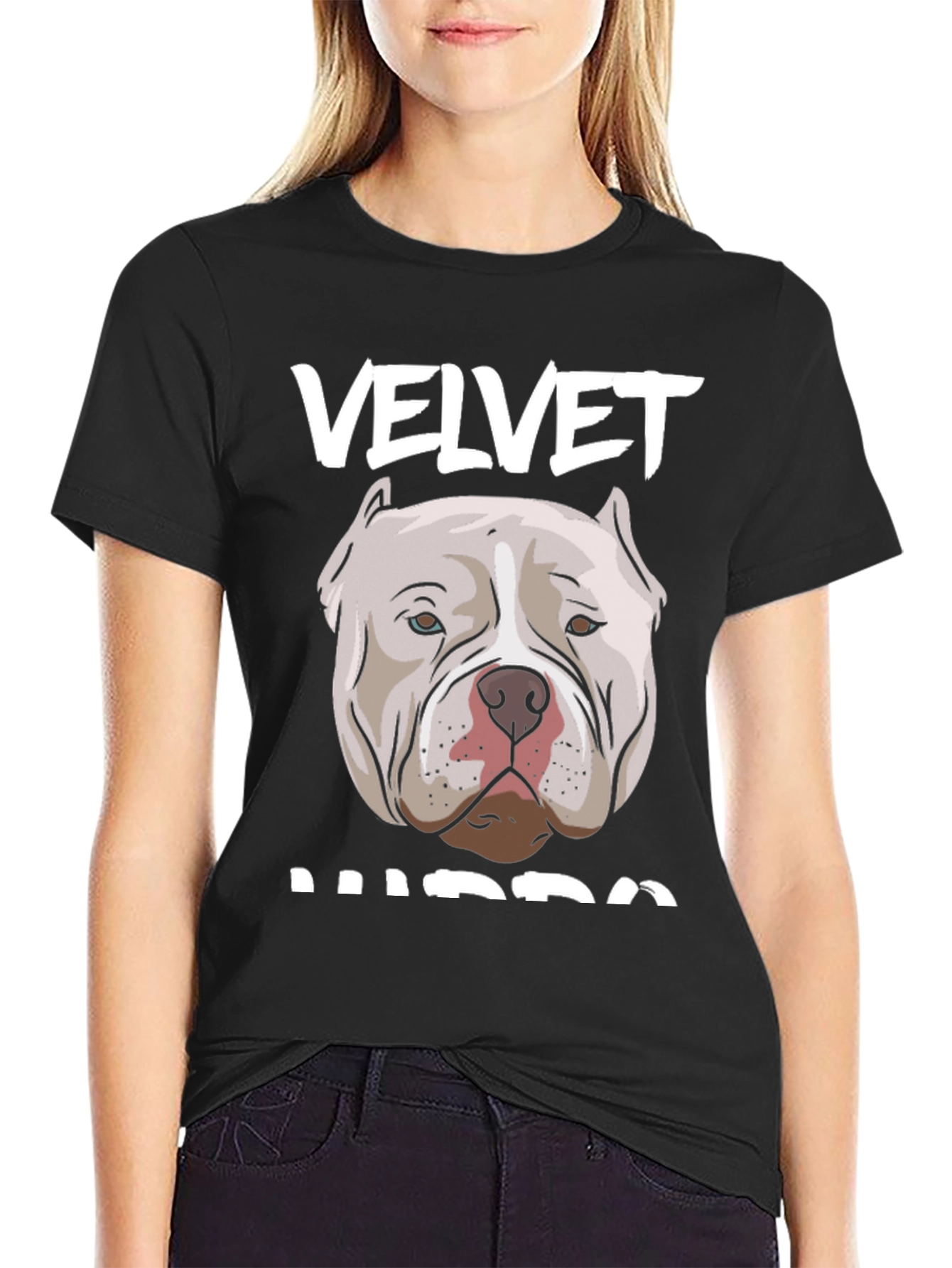 Velvet Hippo Dog Graphic T-Shirt