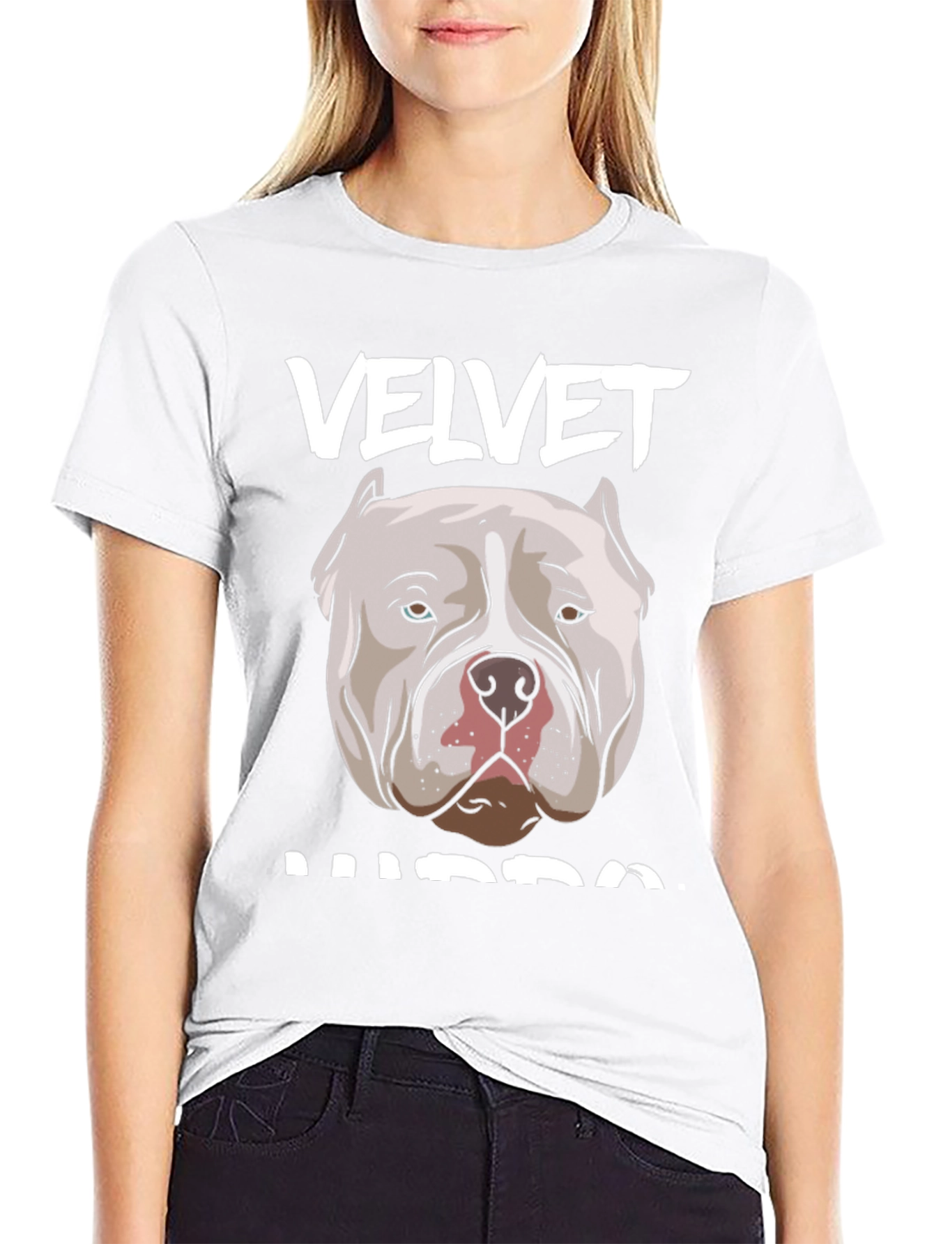 Velvet Hippo Dog Graphic T-Shirt