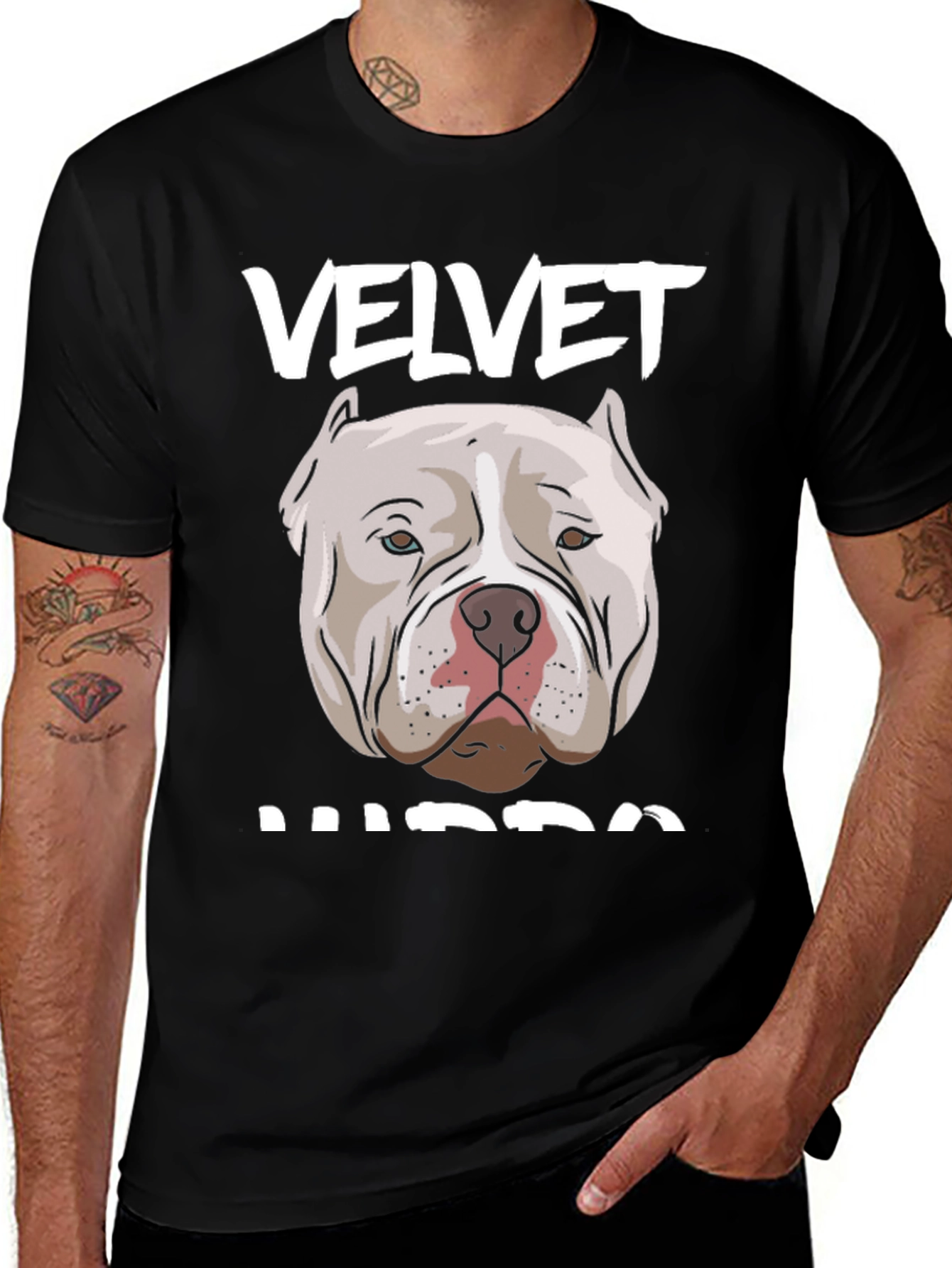 Velvet Hippo Dog Graphic T-Shirt