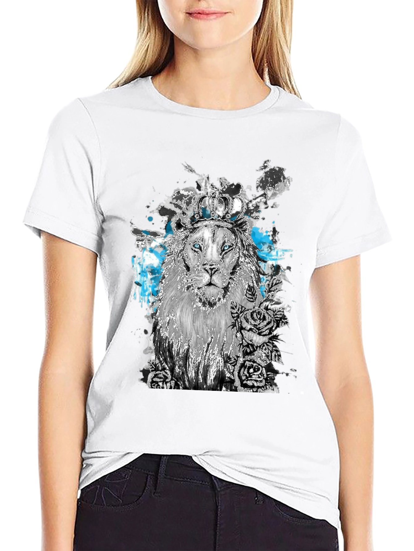 Lion King Graphic Tee - Unique Artistic Design