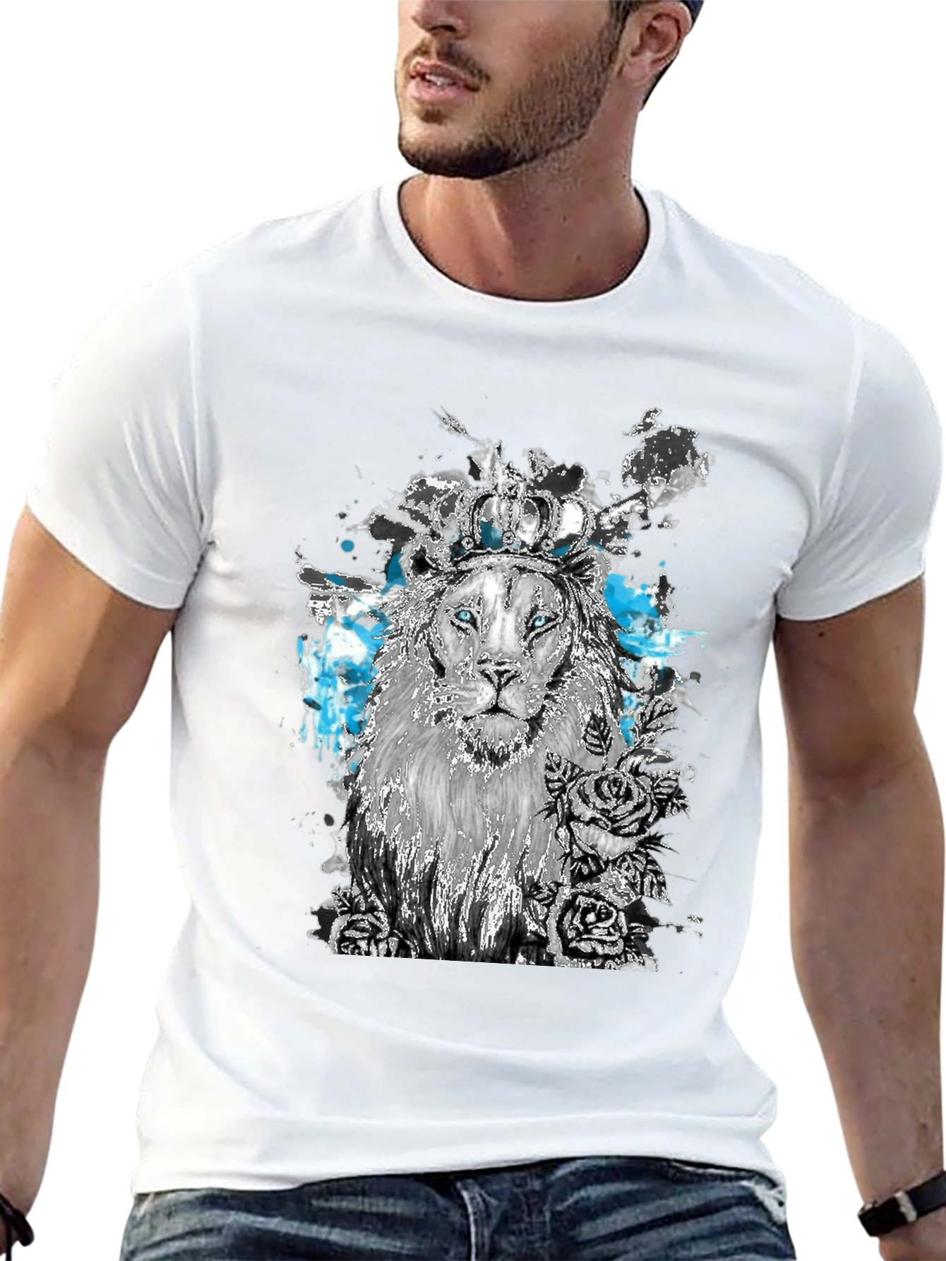 Lion King Graphic Tee - Unique Artistic Design