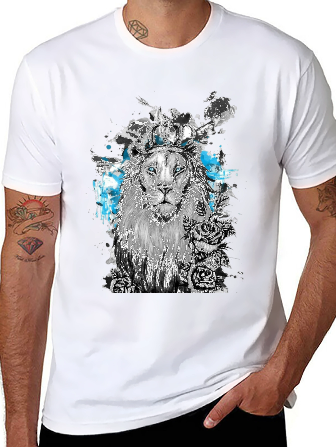 Lion King Graphic Tee - Unique Artistic Design