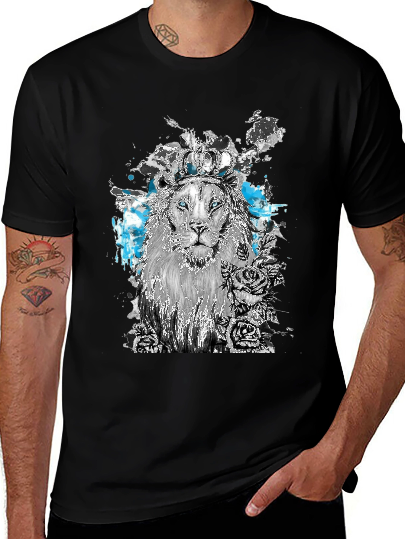 Lion King Graphic Tee - Unique Artistic Design