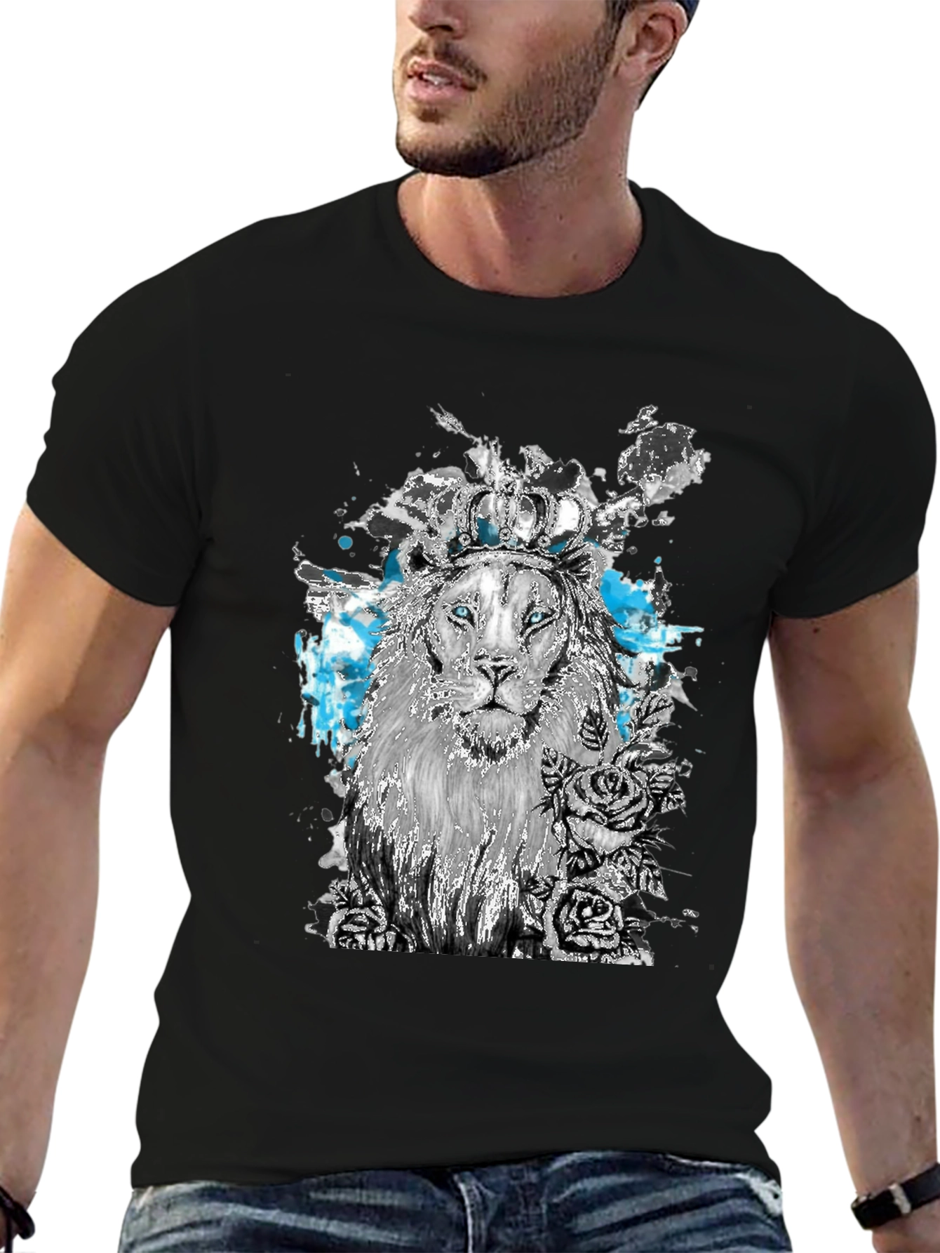 Lion King Graphic Tee - Unique Artistic Design