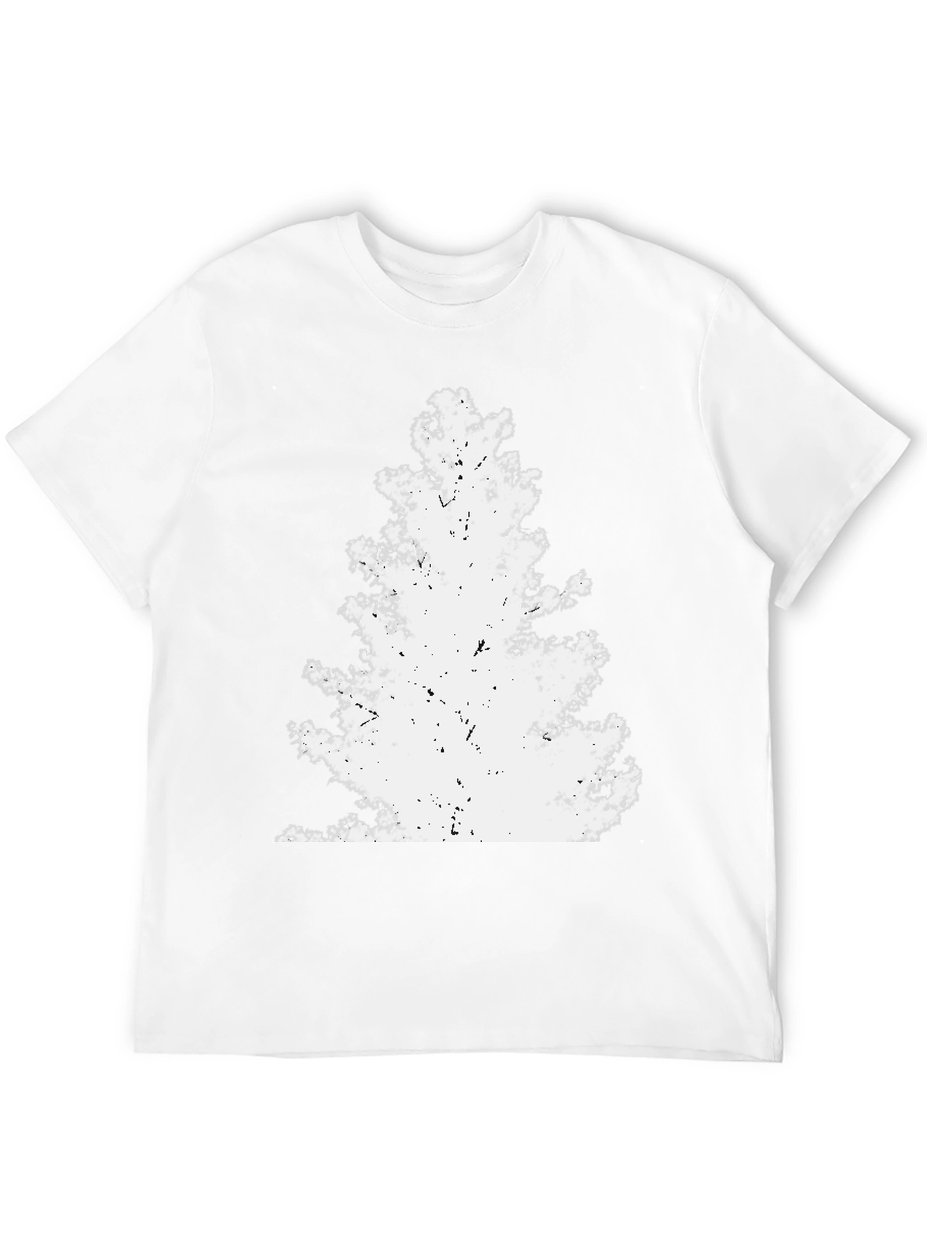 Grunge Tree Graphic Tee - Black