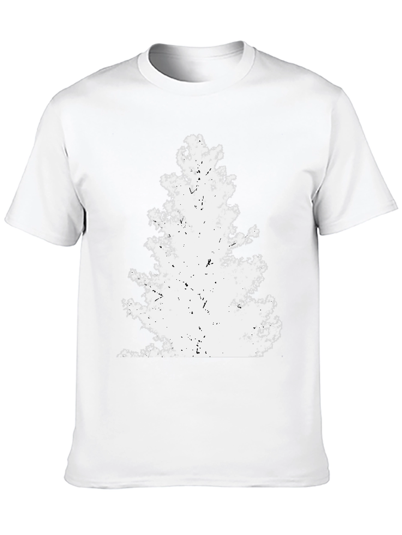 Grunge Tree Graphic Tee - Black