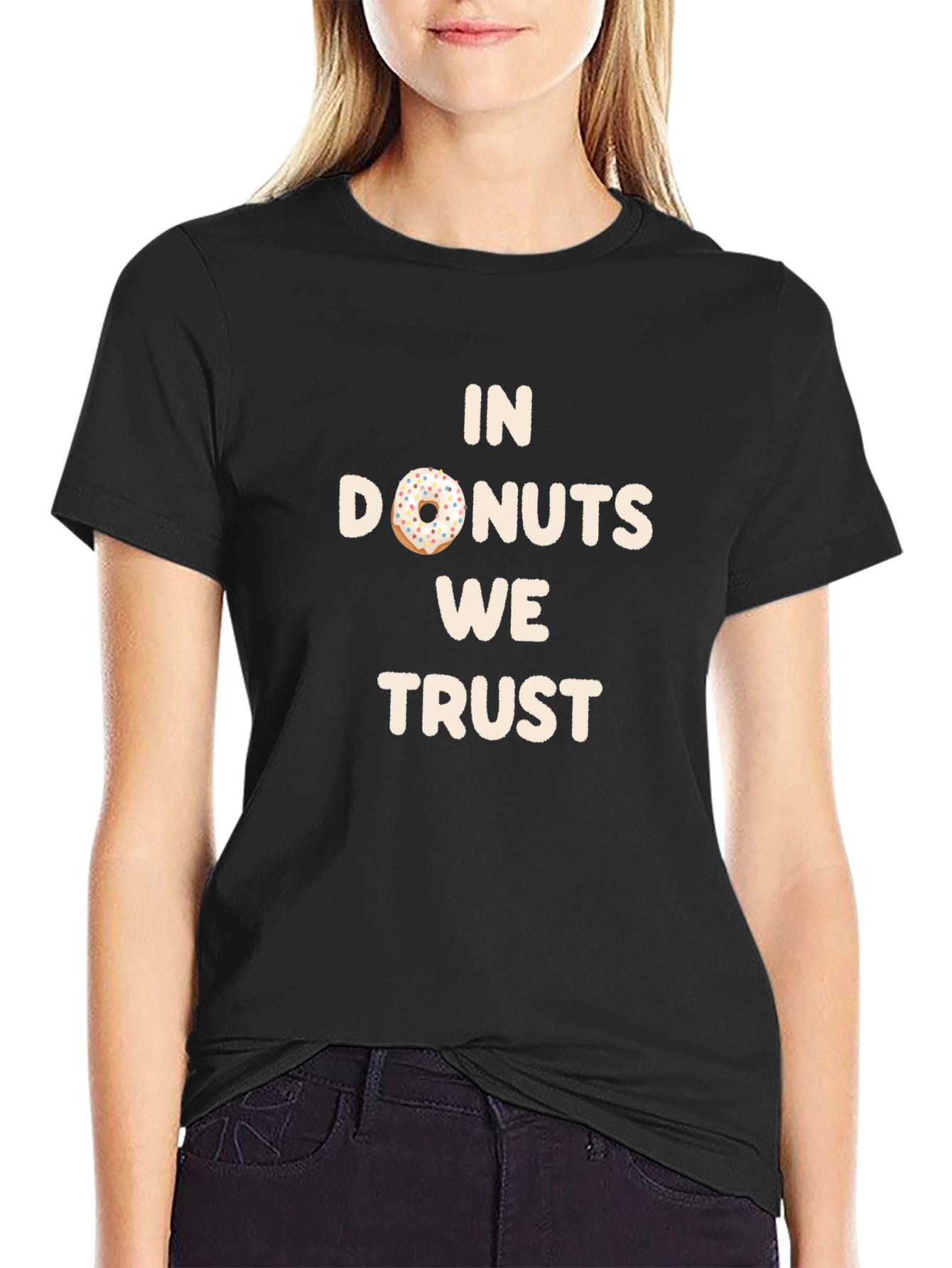 In Donuts We Trust Graphic T-Shirt