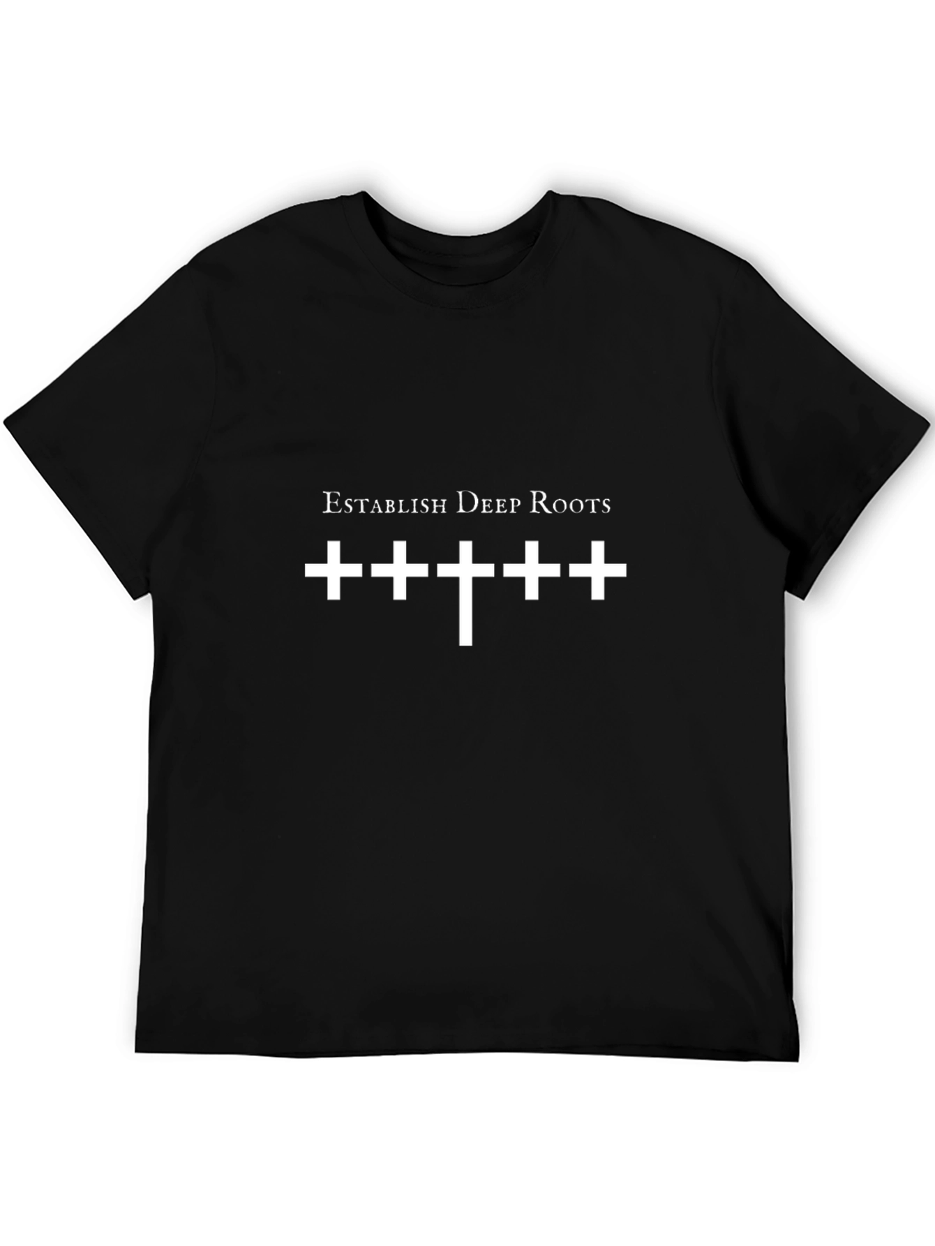 Establish Deep Roots Graphic Tee - Premium Black Cotton