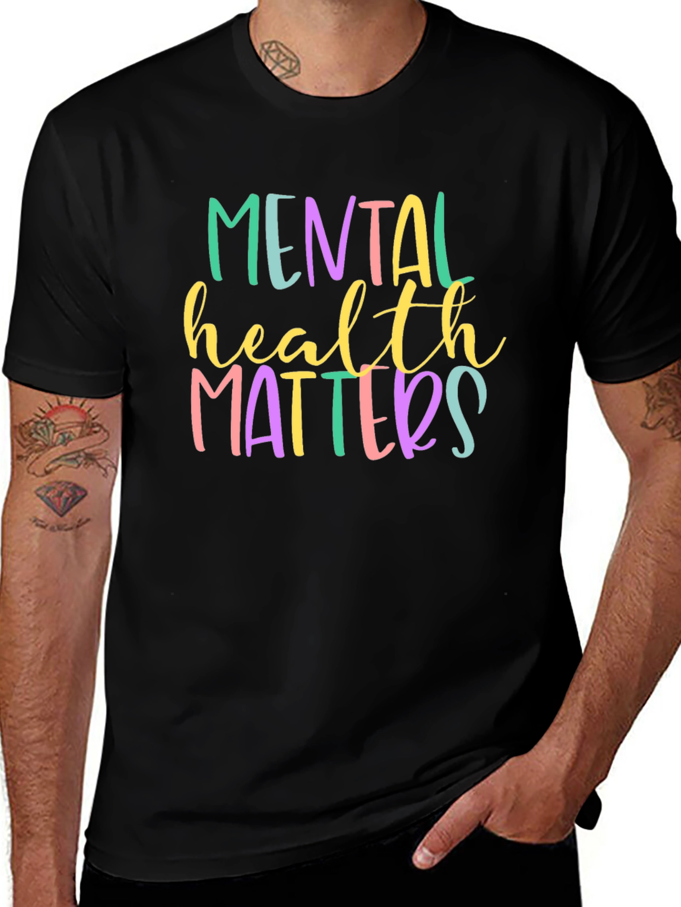 Mental Health Matters Graphic Tee - Trendy Unisex T-Shirt