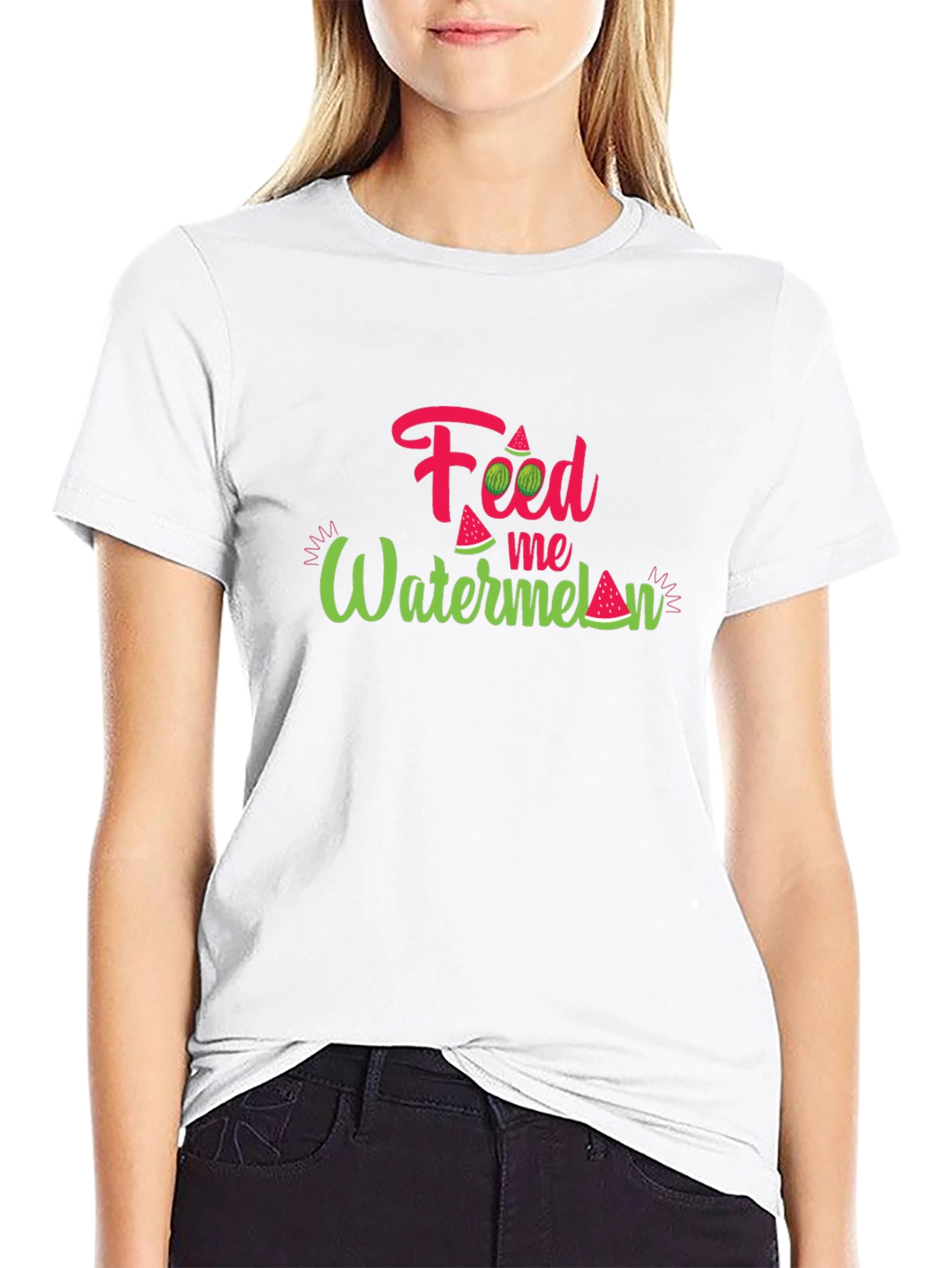 Feed Me Watermelon Graphic Tee - Summer Fun