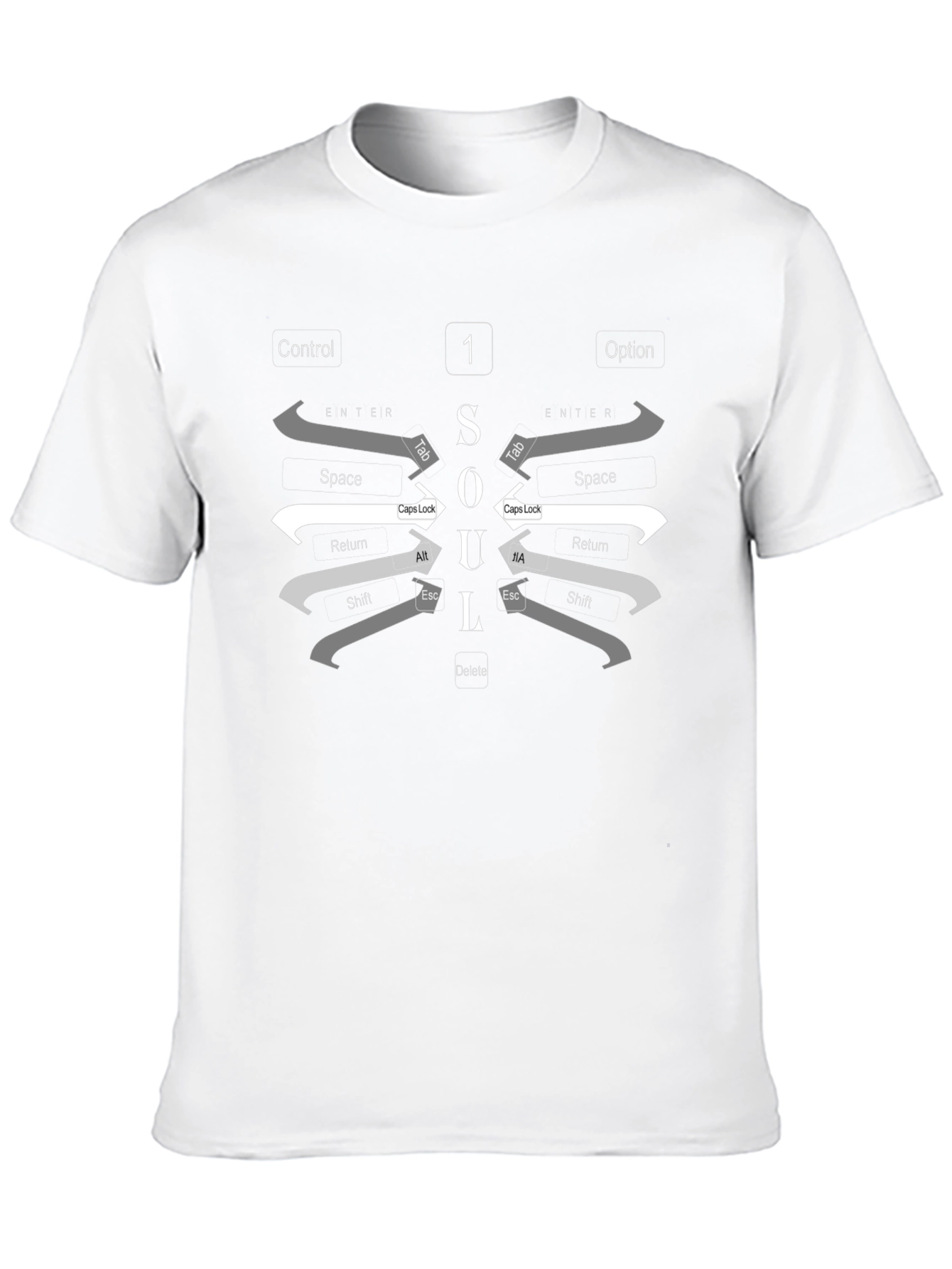 SOUL Computer Keyboard Graphic T-Shirt