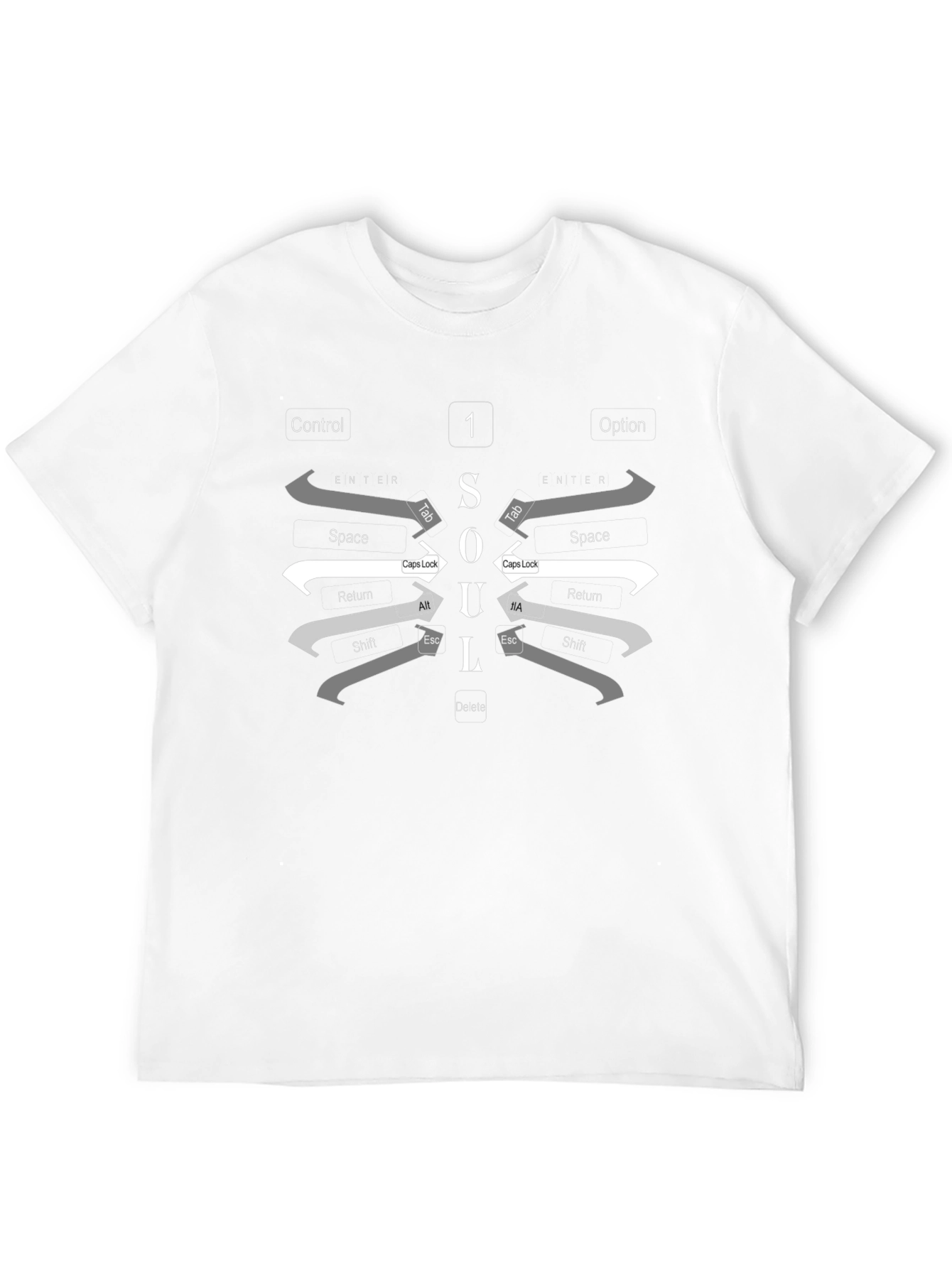 SOUL Computer Keyboard Graphic T-Shirt