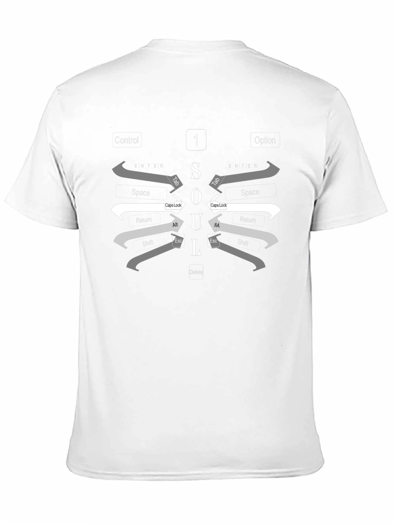 SOUL Computer Keyboard Graphic T-Shirt