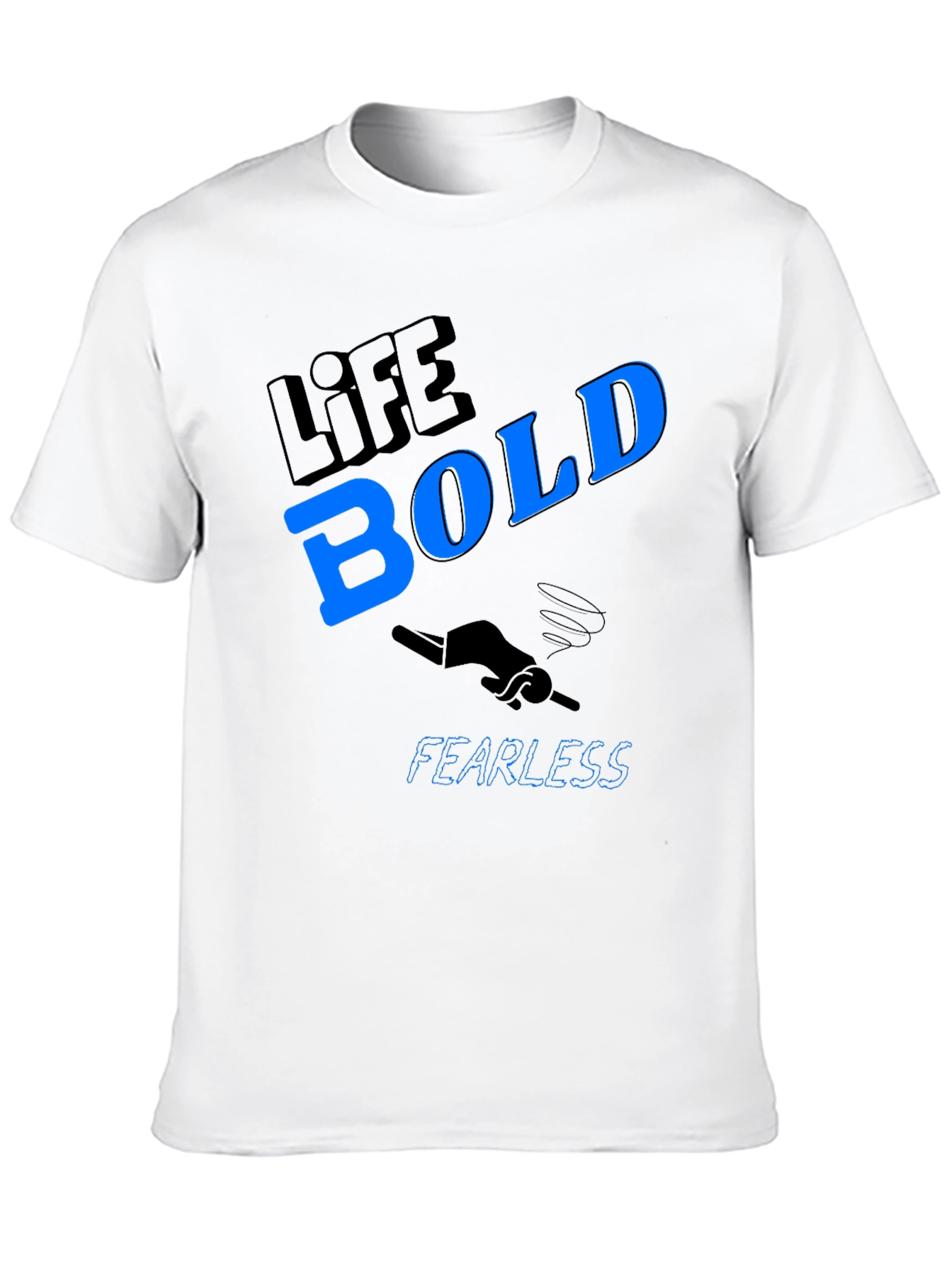 Life Bold Fearless Graphic Tee - Black