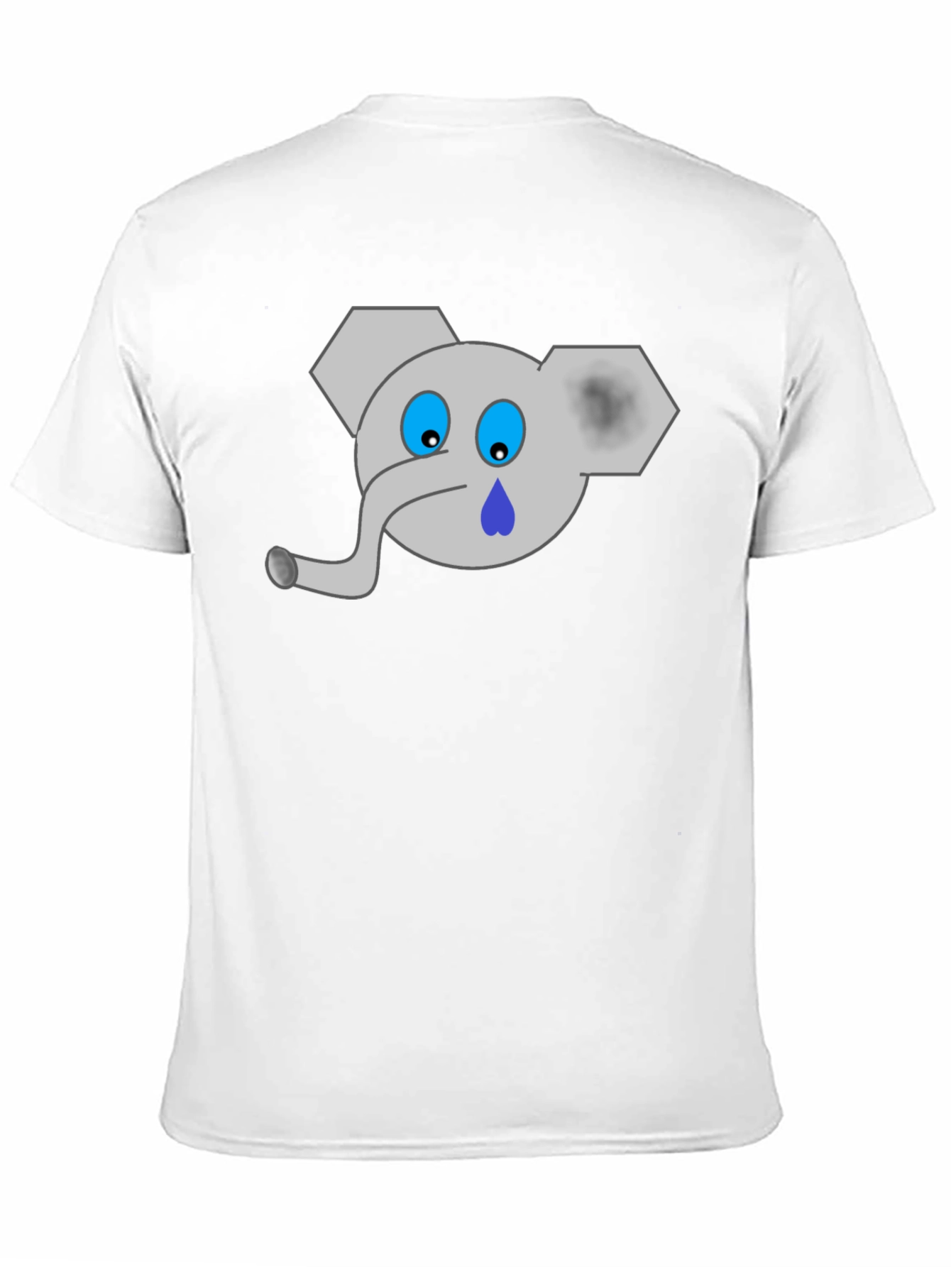 Sad Elephant Graphic Tee - Black T-Shirt