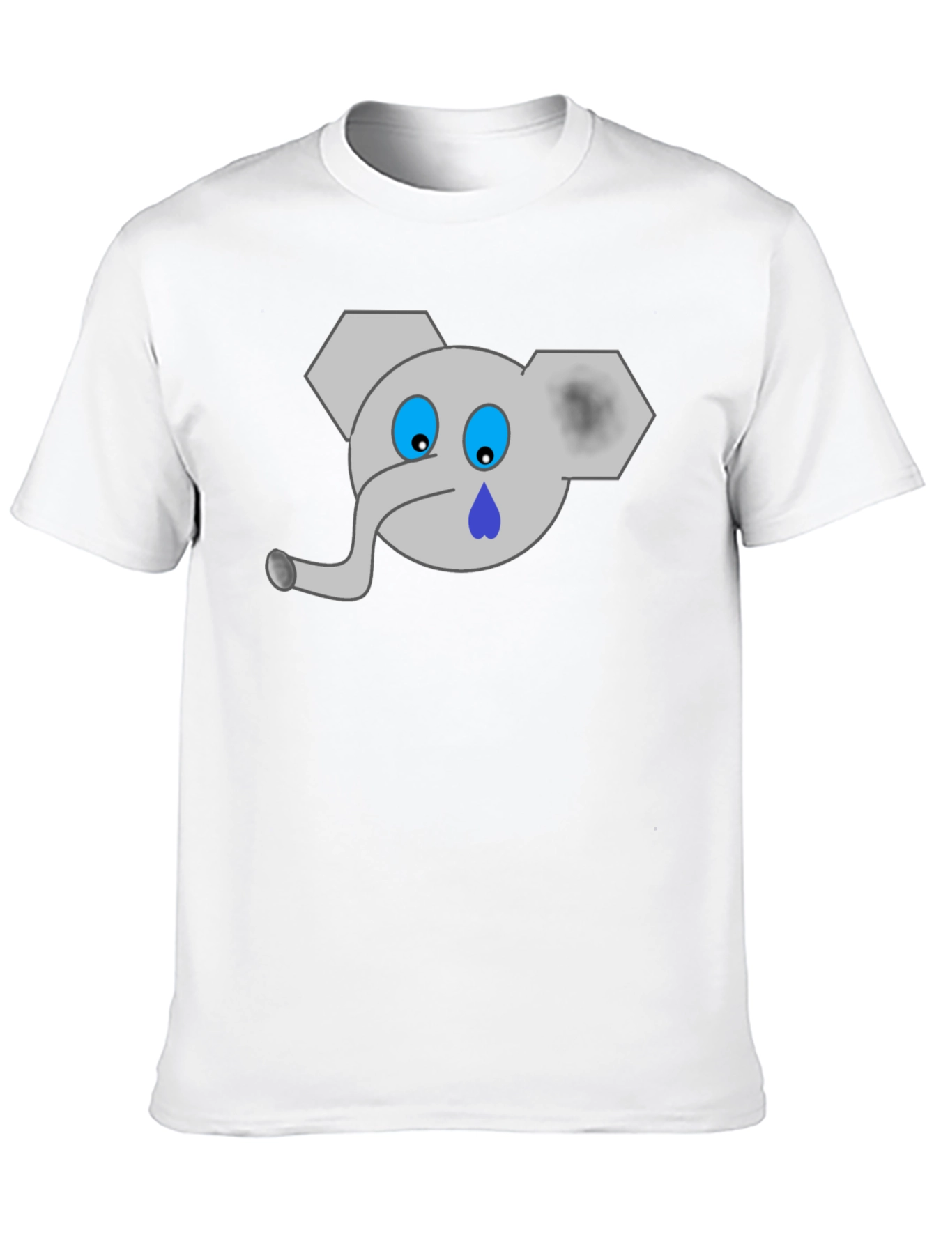 Sad Elephant Graphic Tee - Black T-Shirt
