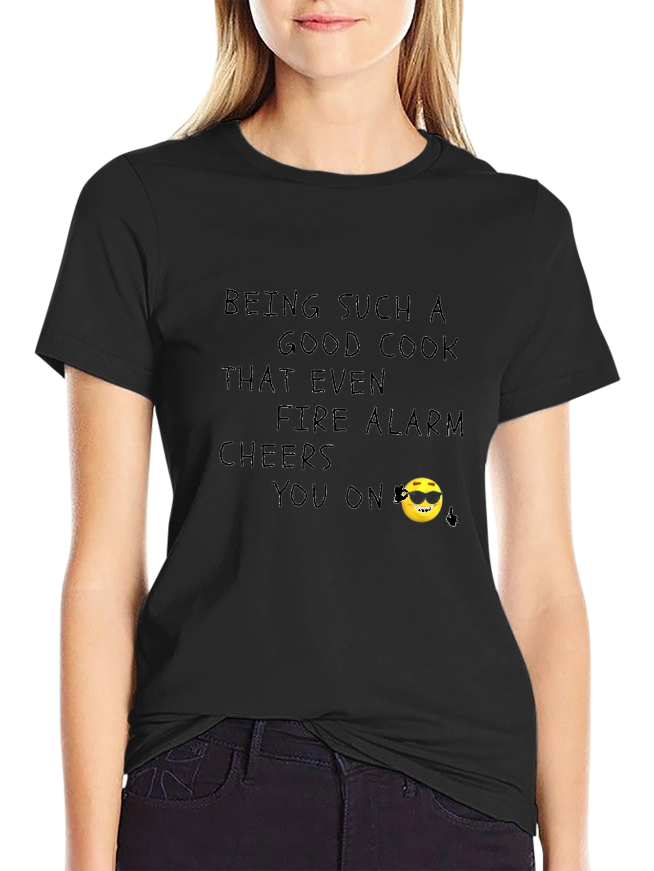 Cool Cook T-Shirt - Fire Alarm Cheers You On!