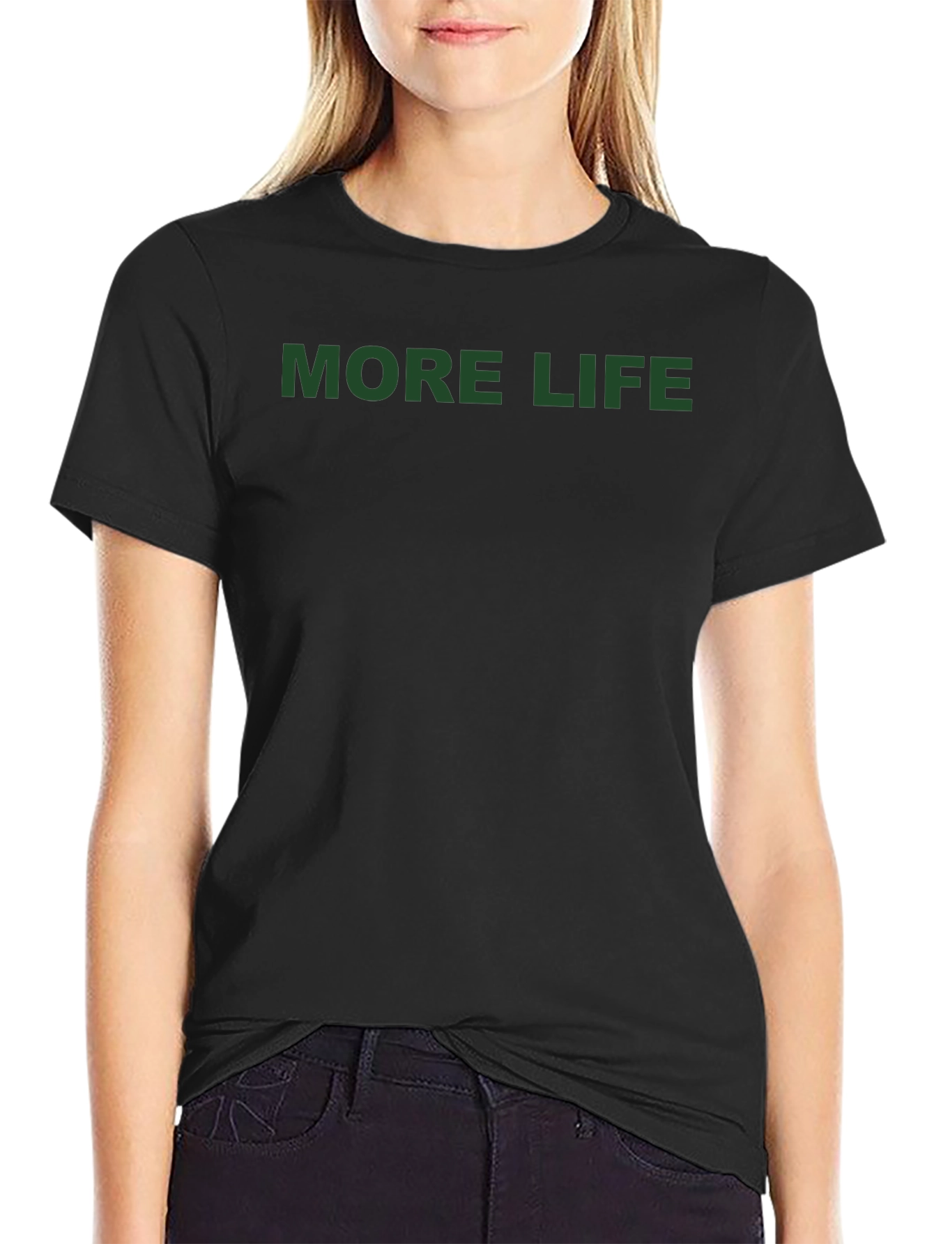 More Life Graphic Tee - Black Casual T-Shirt