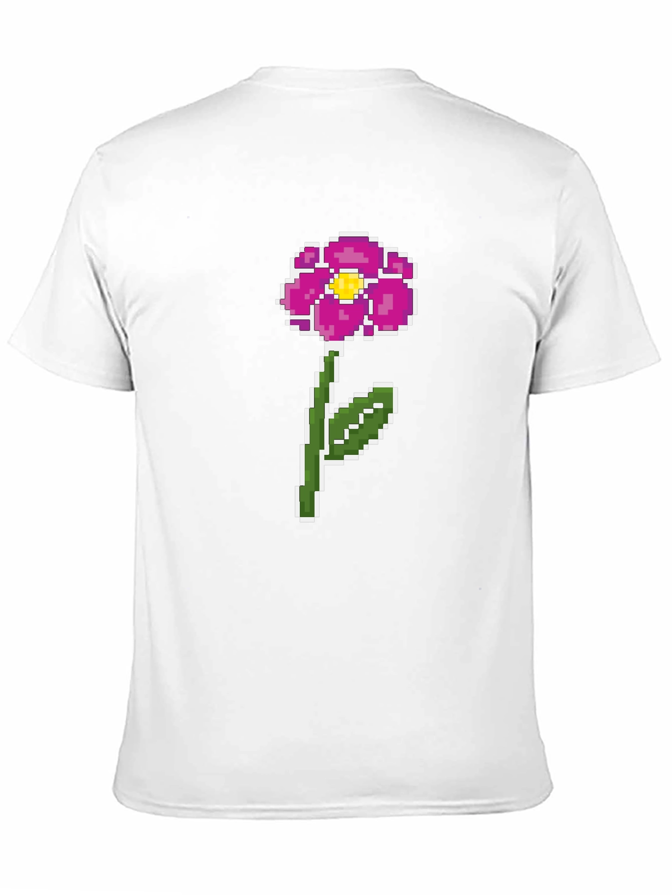 Pixel Flower Graphic Tee - Retro Gaming Style
