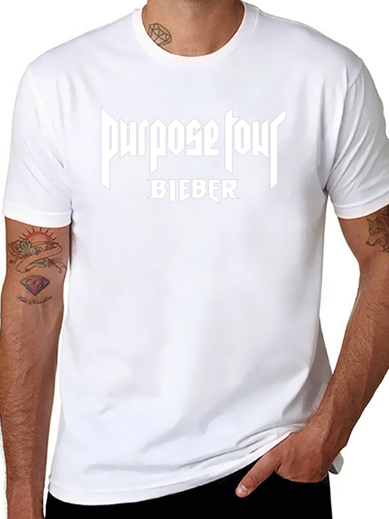 Purpose Tour Bieber Black T-Shirt