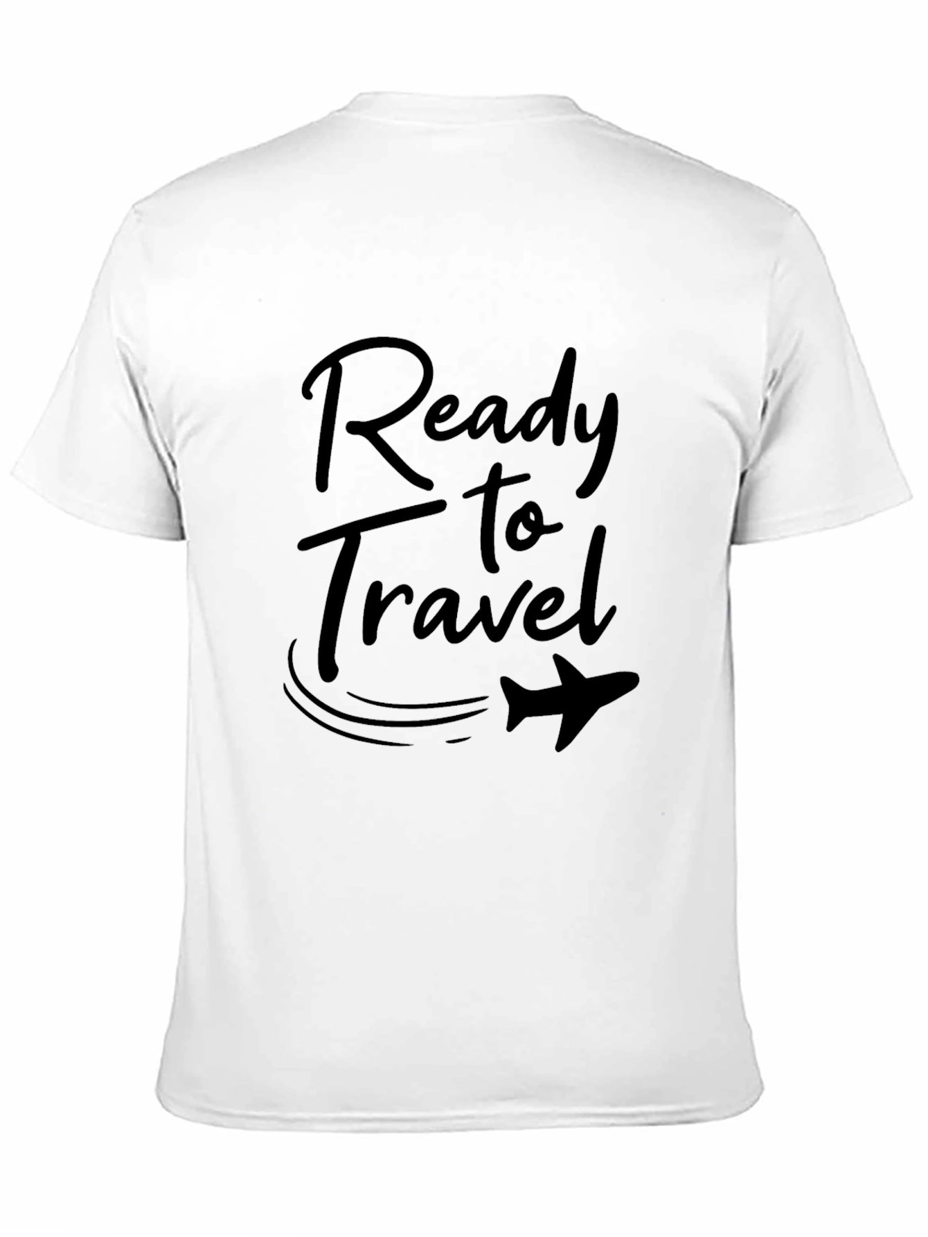 Ready to Travel Black Graphic Tee