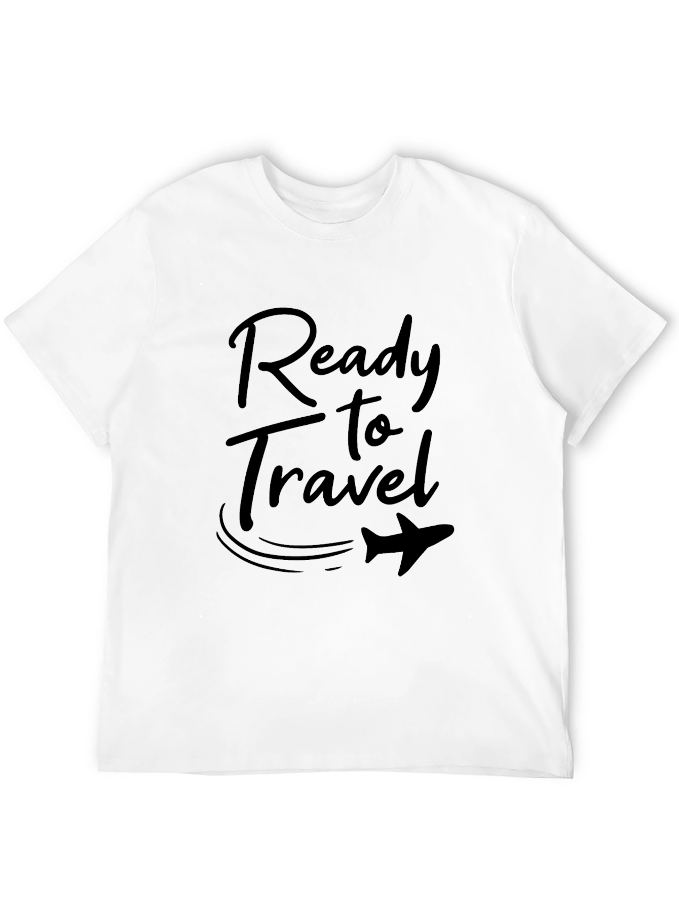 Ready to Travel Black Graphic Tee